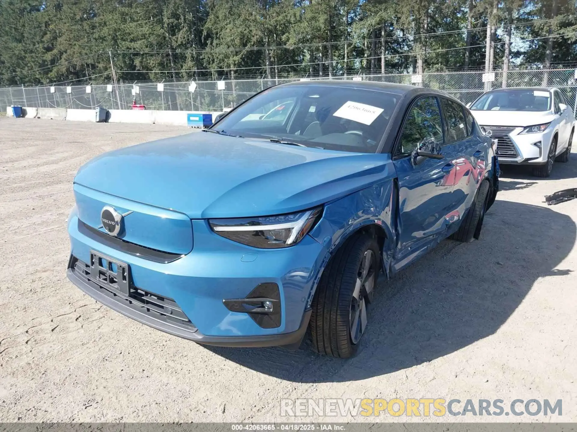 2 Photograph of a damaged car YV4ED3GB4N2006444 VOLVO C40 RECHARGE PURE ELECTRIC 2022