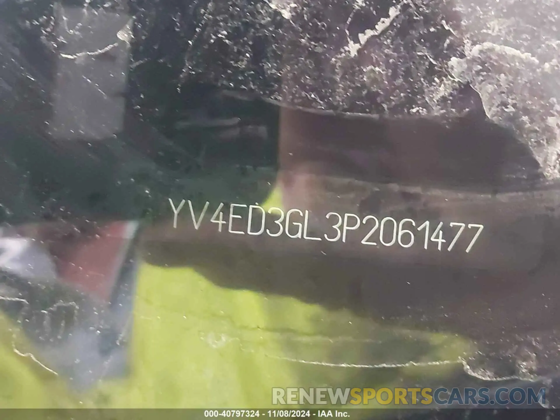 9 Photograph of a damaged car YV4ED3GL3P2061477 VOLVO C40 RECHARGE PURE ELECTRIC 2023