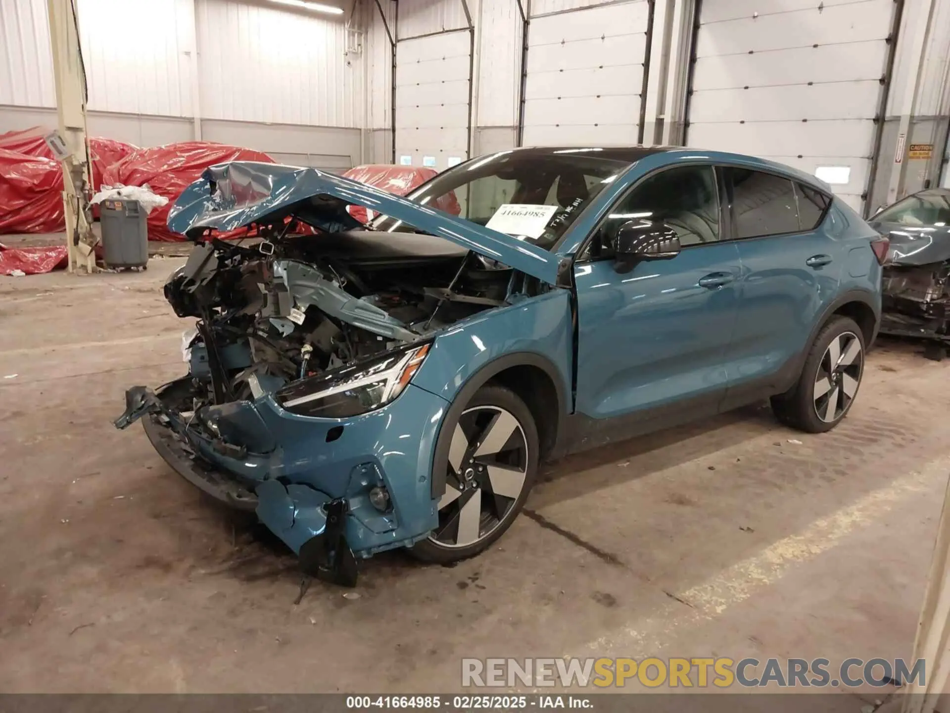 2 Photograph of a damaged car YV4ED3GM3P2066154 VOLVO C40 RECHARGE PURE ELECTRIC 2023