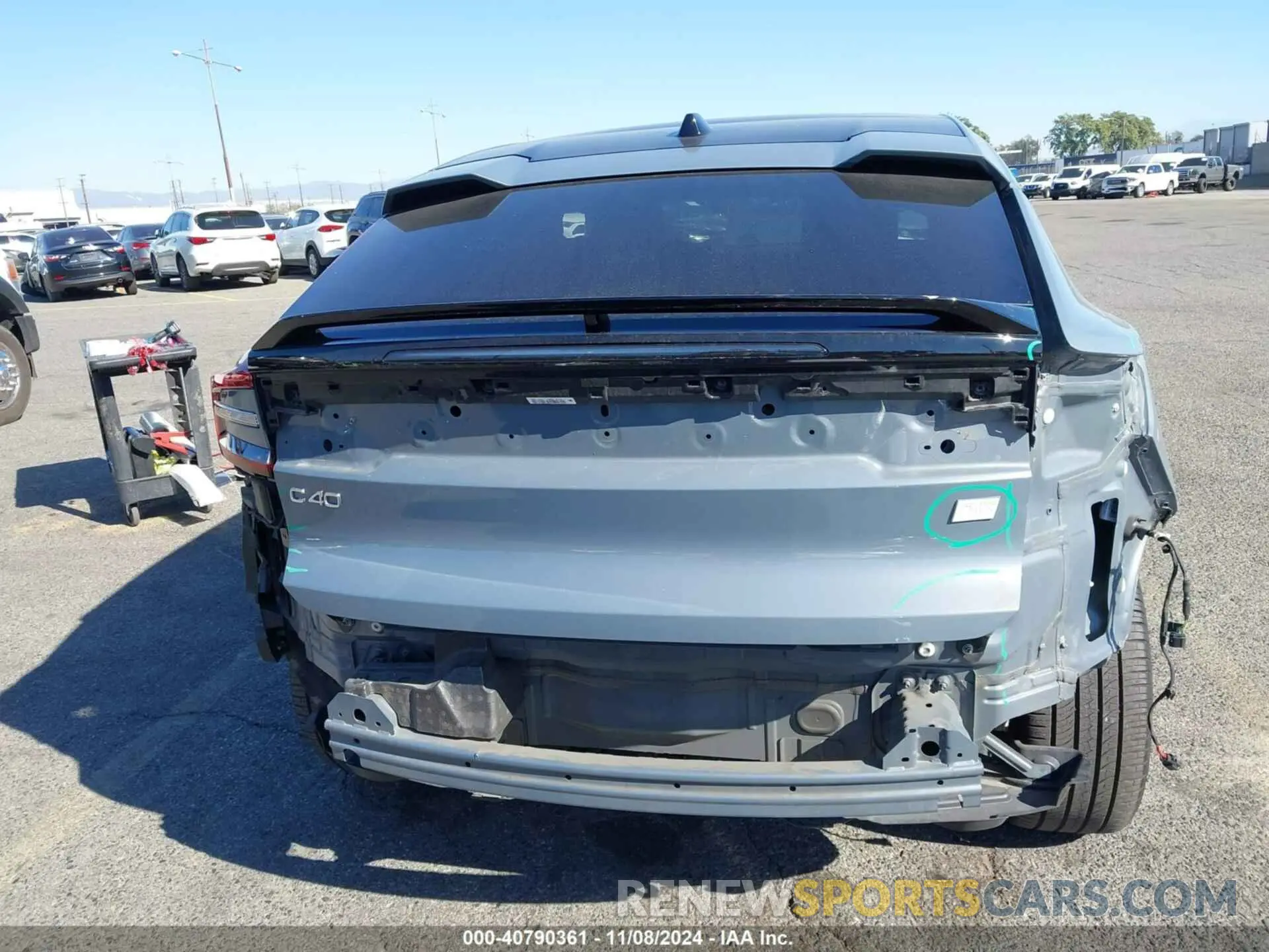 17 Photograph of a damaged car YV4ED3GM6P2027865 VOLVO C40 RECHARGE PURE ELECTRIC 2023