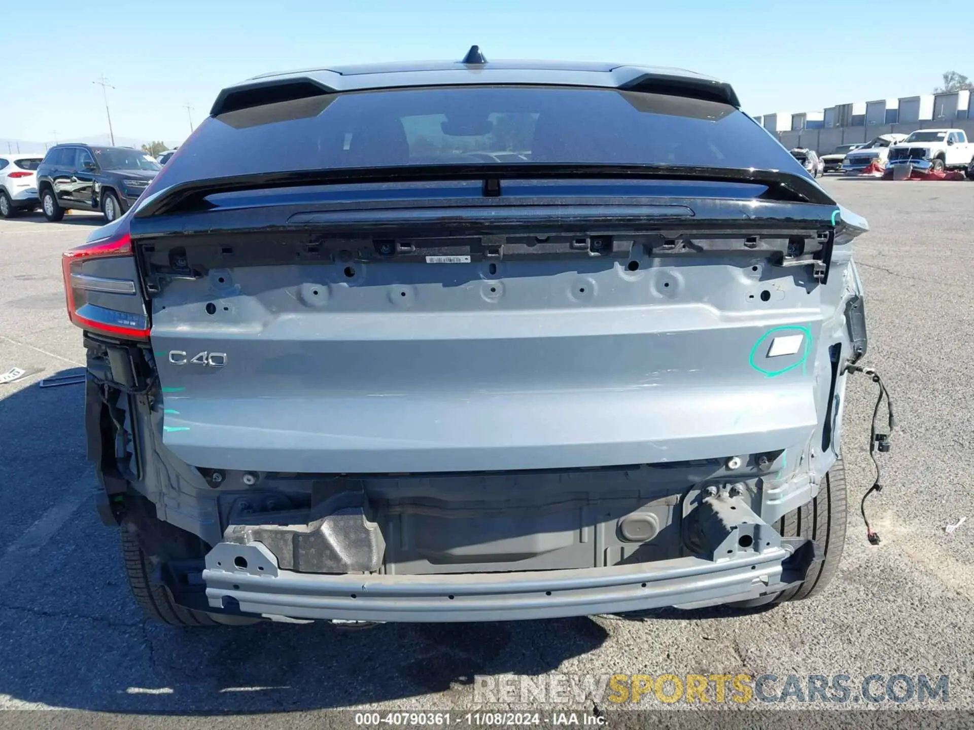 6 Photograph of a damaged car YV4ED3GM6P2027865 VOLVO C40 RECHARGE PURE ELECTRIC 2023