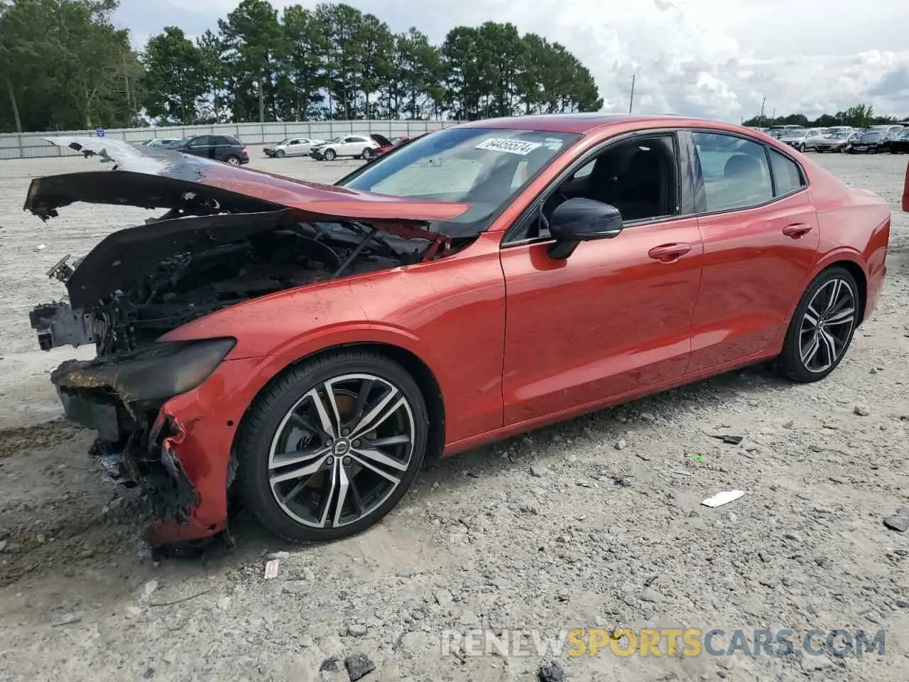 1 Photograph of a damaged car 7JR102FM9KG000519 VOLVO S60 2019