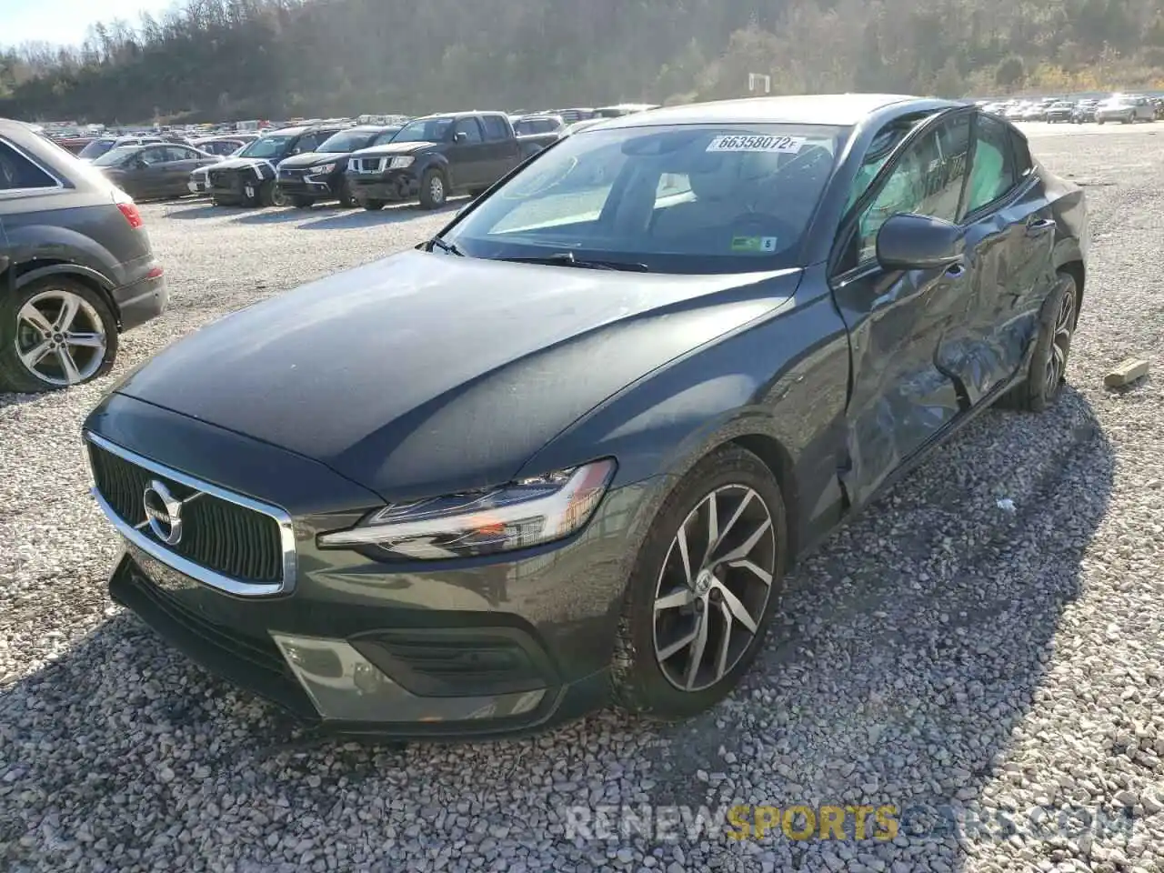 2 Photograph of a damaged car 7JRA22TK9KG015292 VOLVO S60 2019