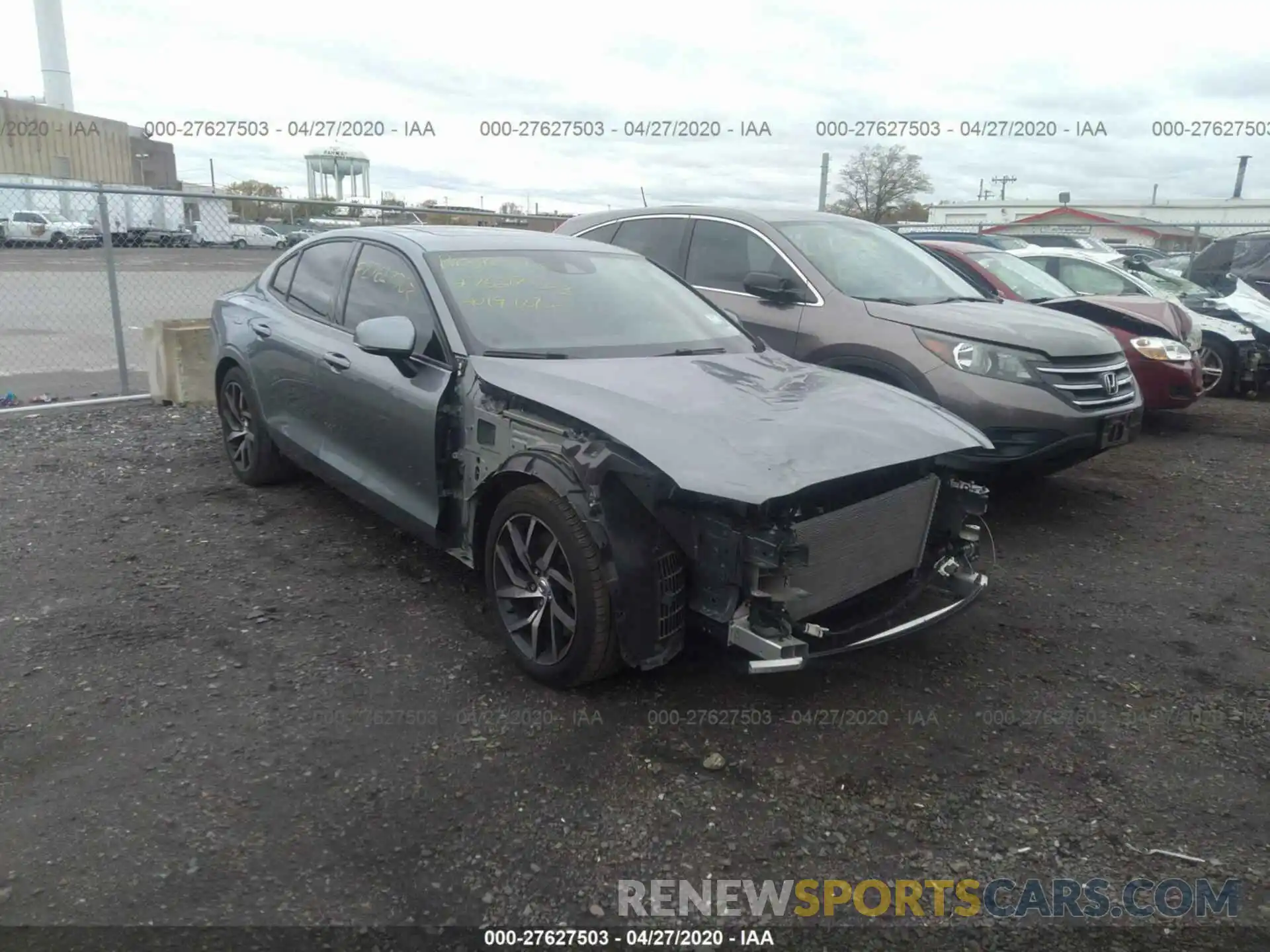 1 Photograph of a damaged car 7JRA22TKXKG010408 VOLVO S60 2019