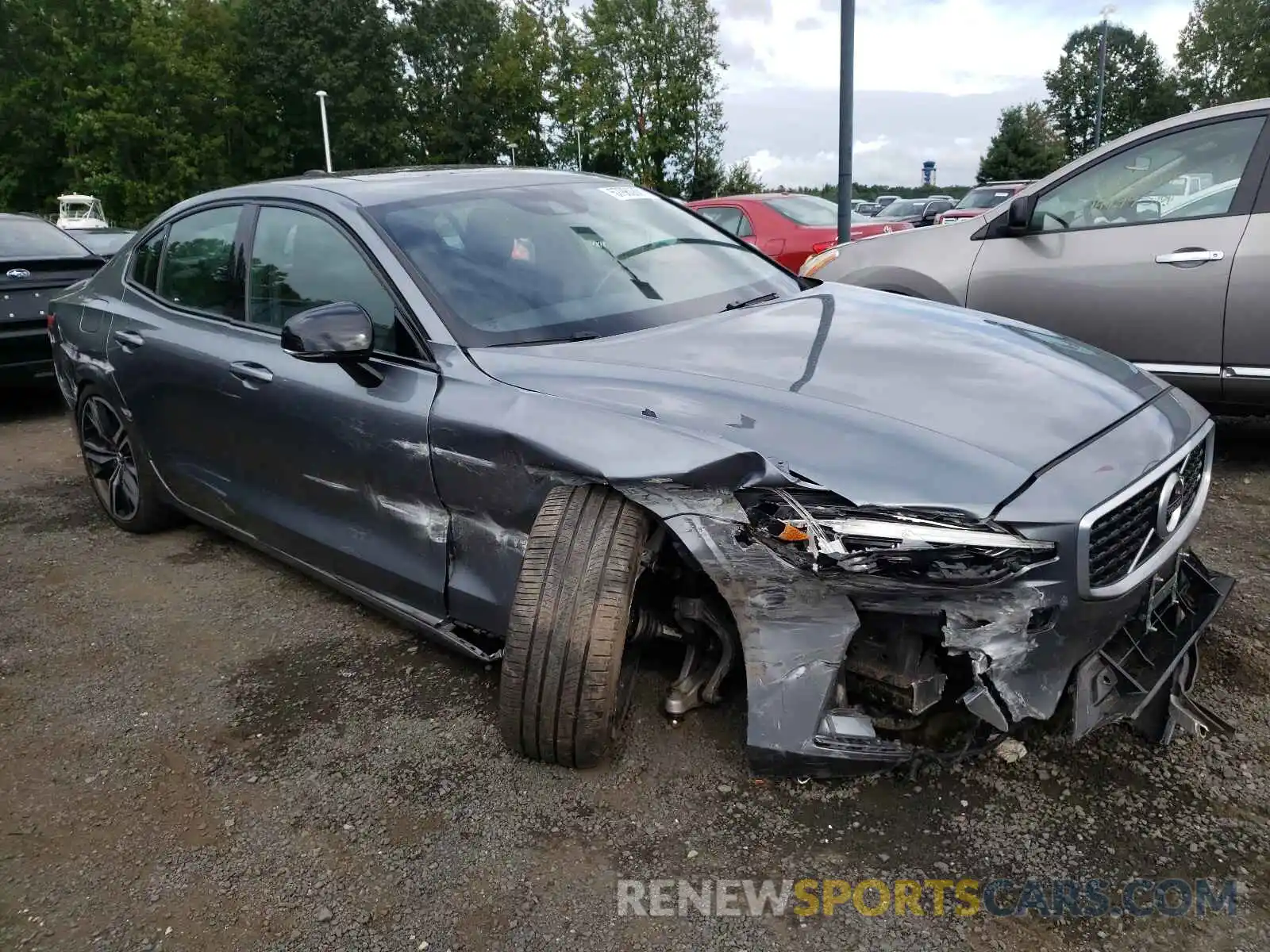 1 Photograph of a damaged car 7JRA22TM2KG003227 VOLVO S60 2019