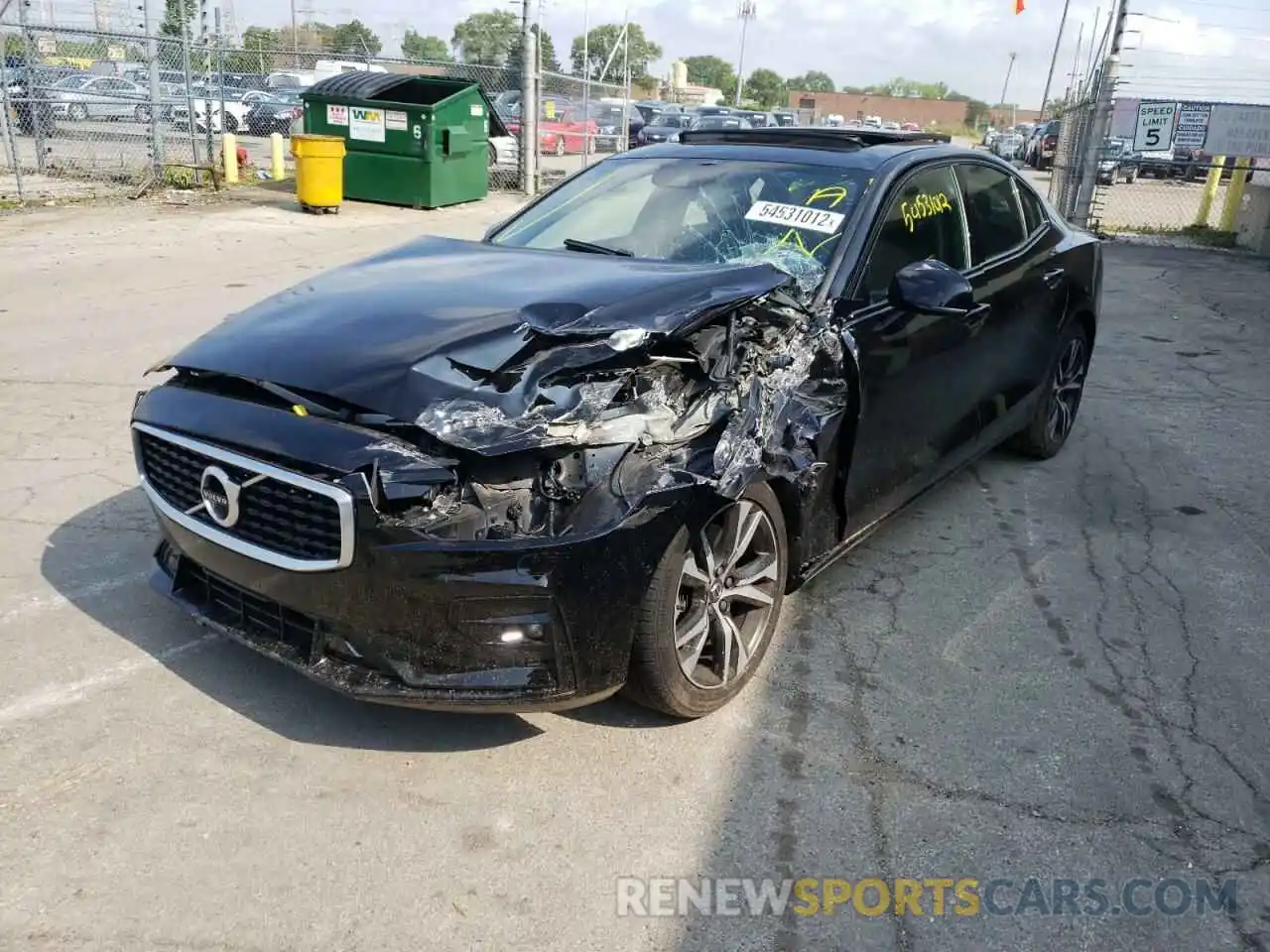 2 Photograph of a damaged car 7JRA22TM3KG013586 VOLVO S60 2019