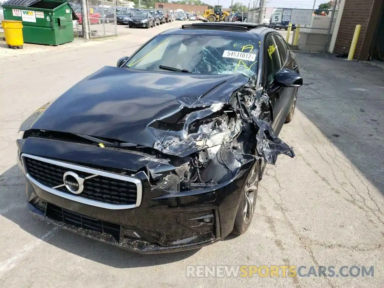 9 Photograph of a damaged car 7JRA22TM3KG013586 VOLVO S60 2019