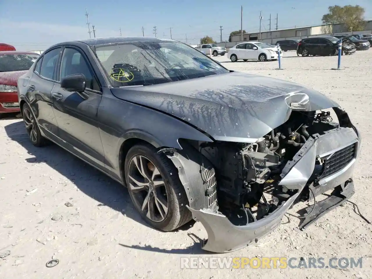 1 Photograph of a damaged car 7JRA22TM4KG013676 VOLVO S60 2019