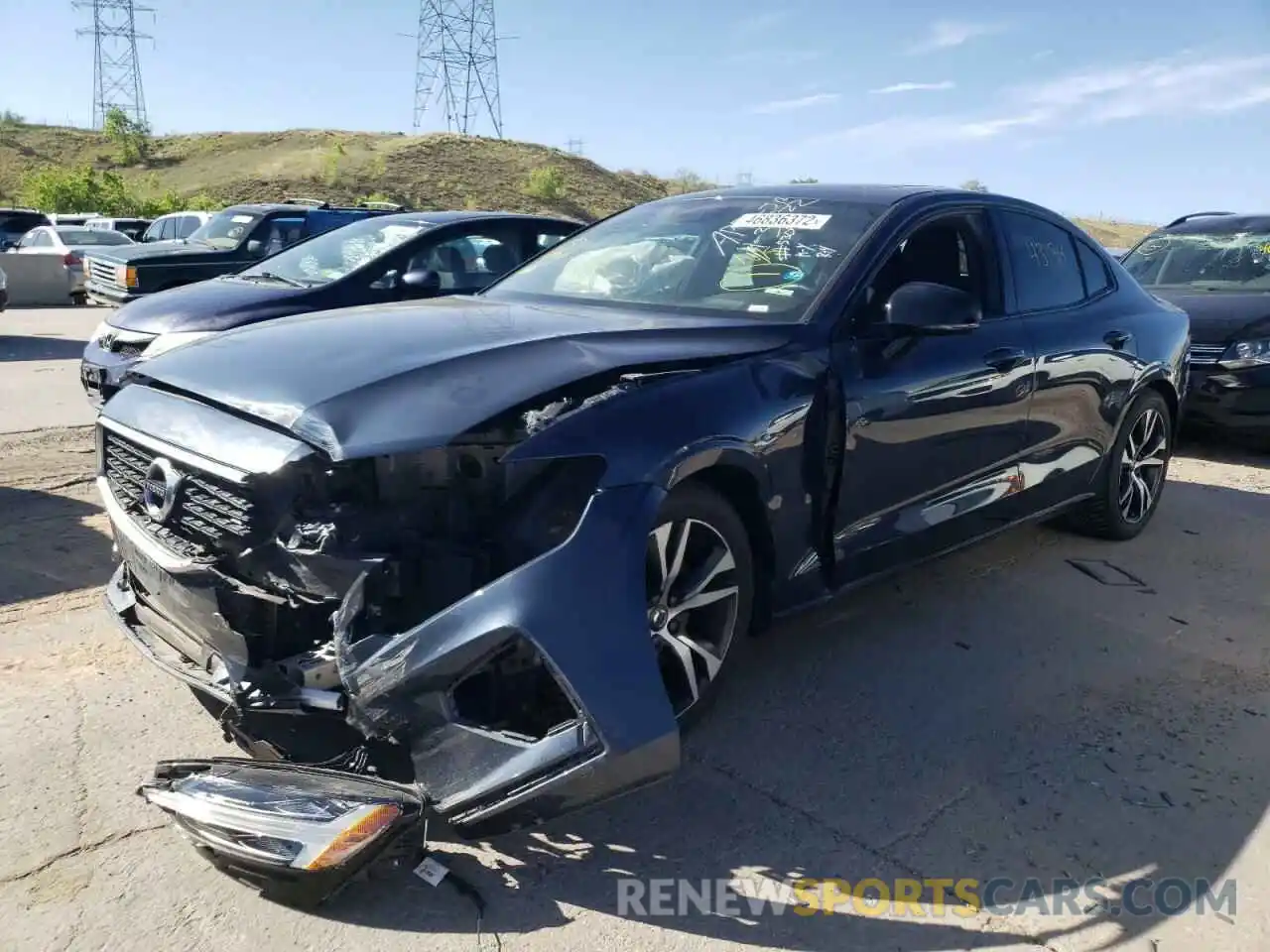 2 Photograph of a damaged car 7JRA22TM6KG013324 VOLVO S60 2019