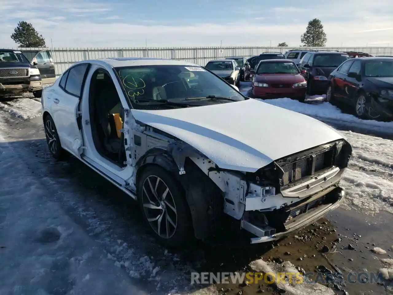 1 Photograph of a damaged car 7JR102FK2LG065437 VOLVO S60 2020