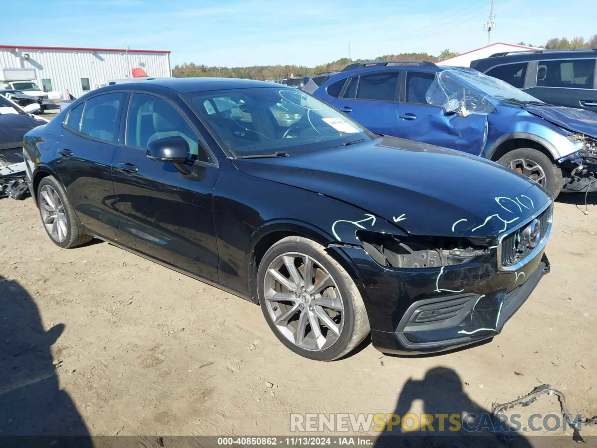 1 Photograph of a damaged car 7JR102FK6LG066266 VOLVO S60 2020