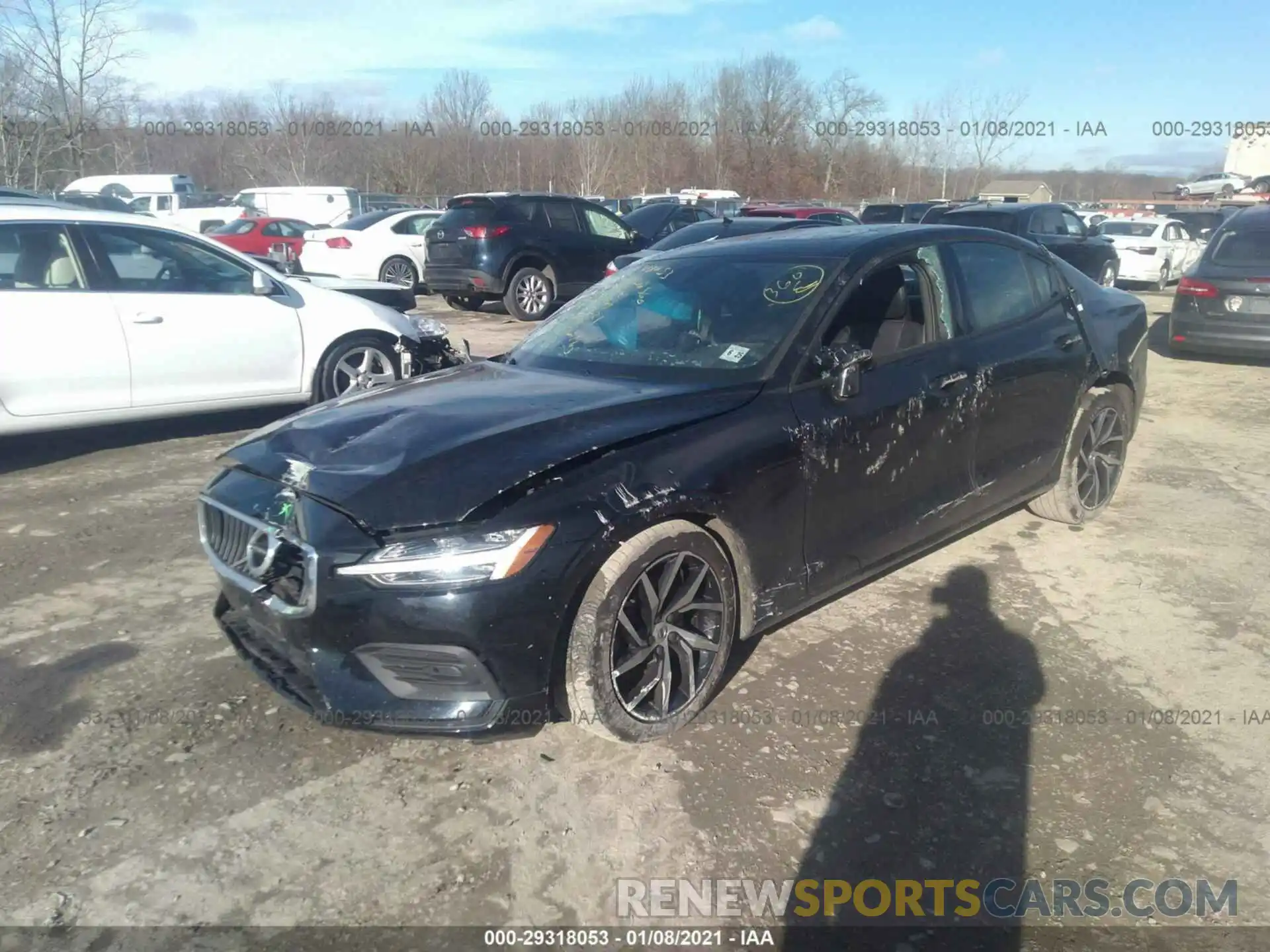 2 Photograph of a damaged car 7JR102FK6LG067921 VOLVO S60 2020