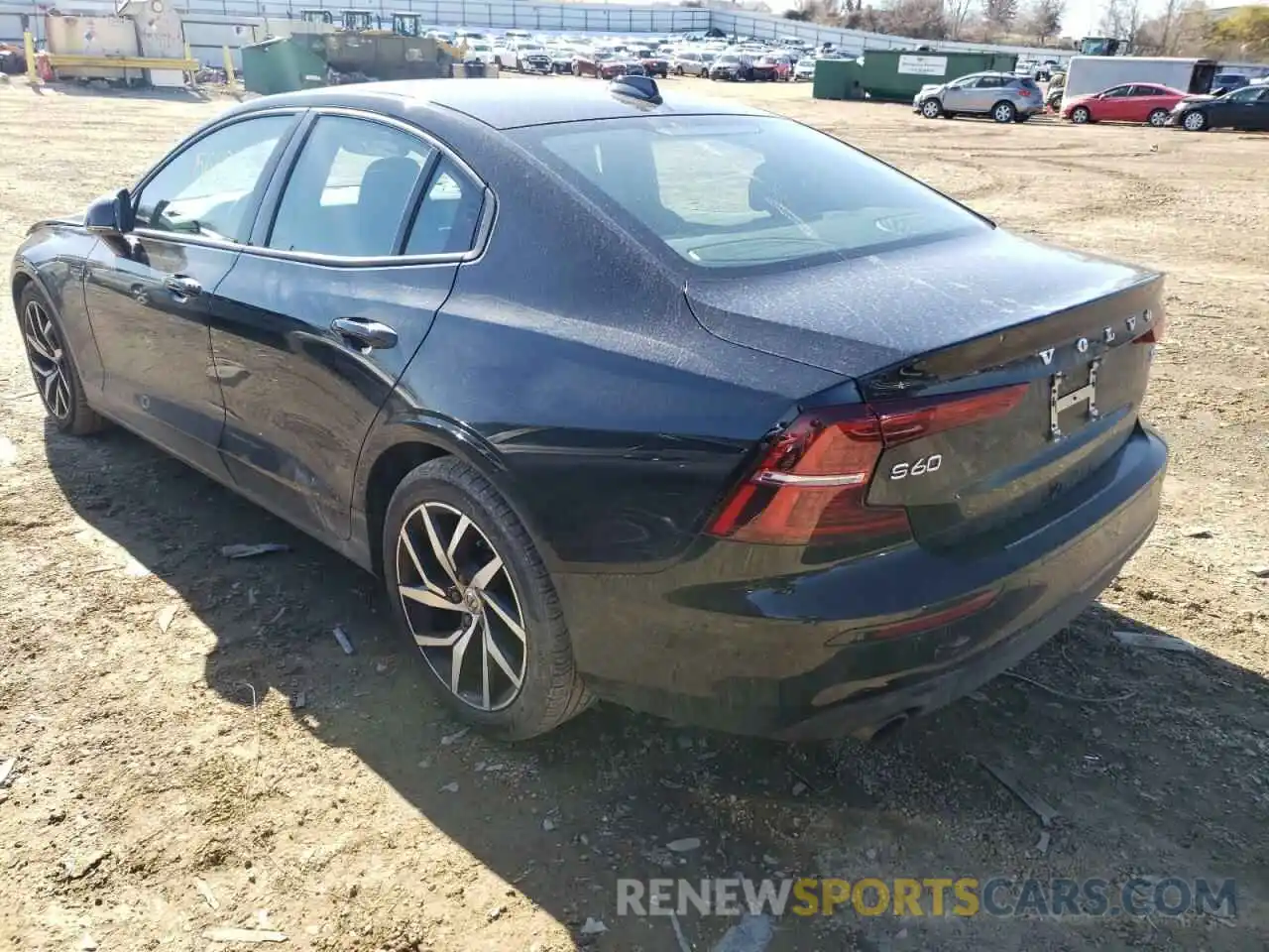 3 Photograph of a damaged car 7JR102FK7LG054594 VOLVO S60 2020