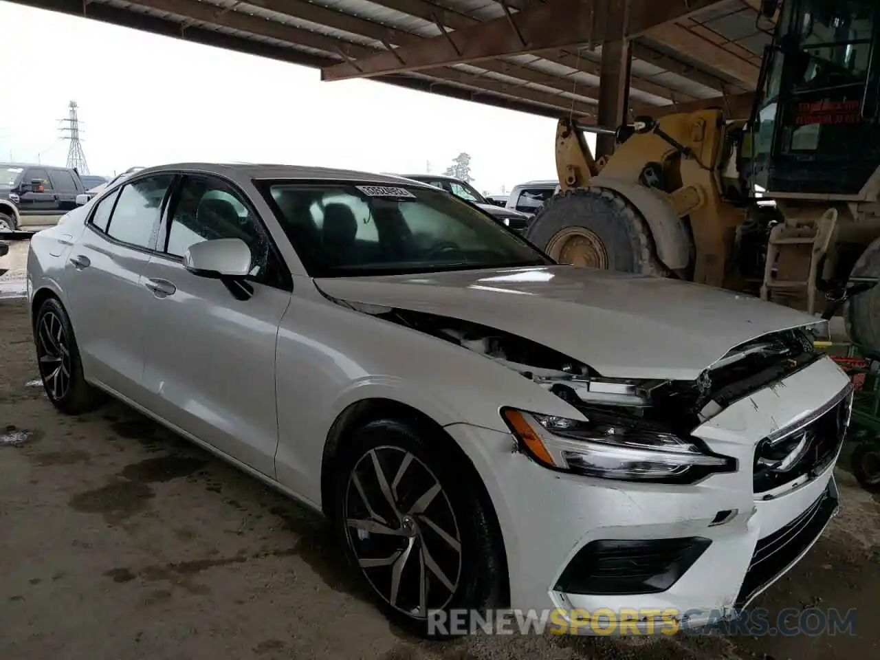 1 Photograph of a damaged car 7JR102FK7LG060735 VOLVO S60 2020