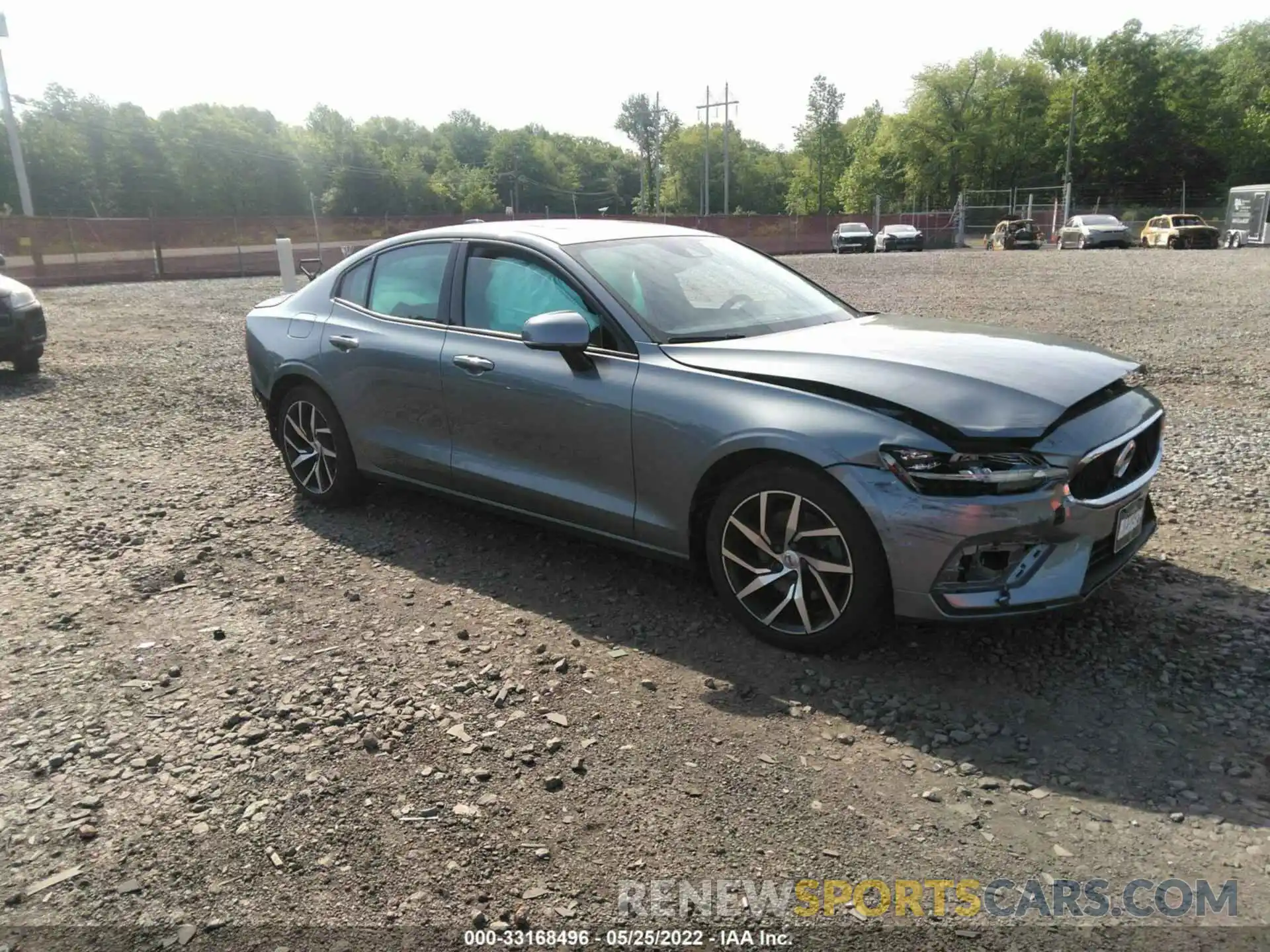 1 Photograph of a damaged car 7JR102FK9LG044519 VOLVO S60 2020