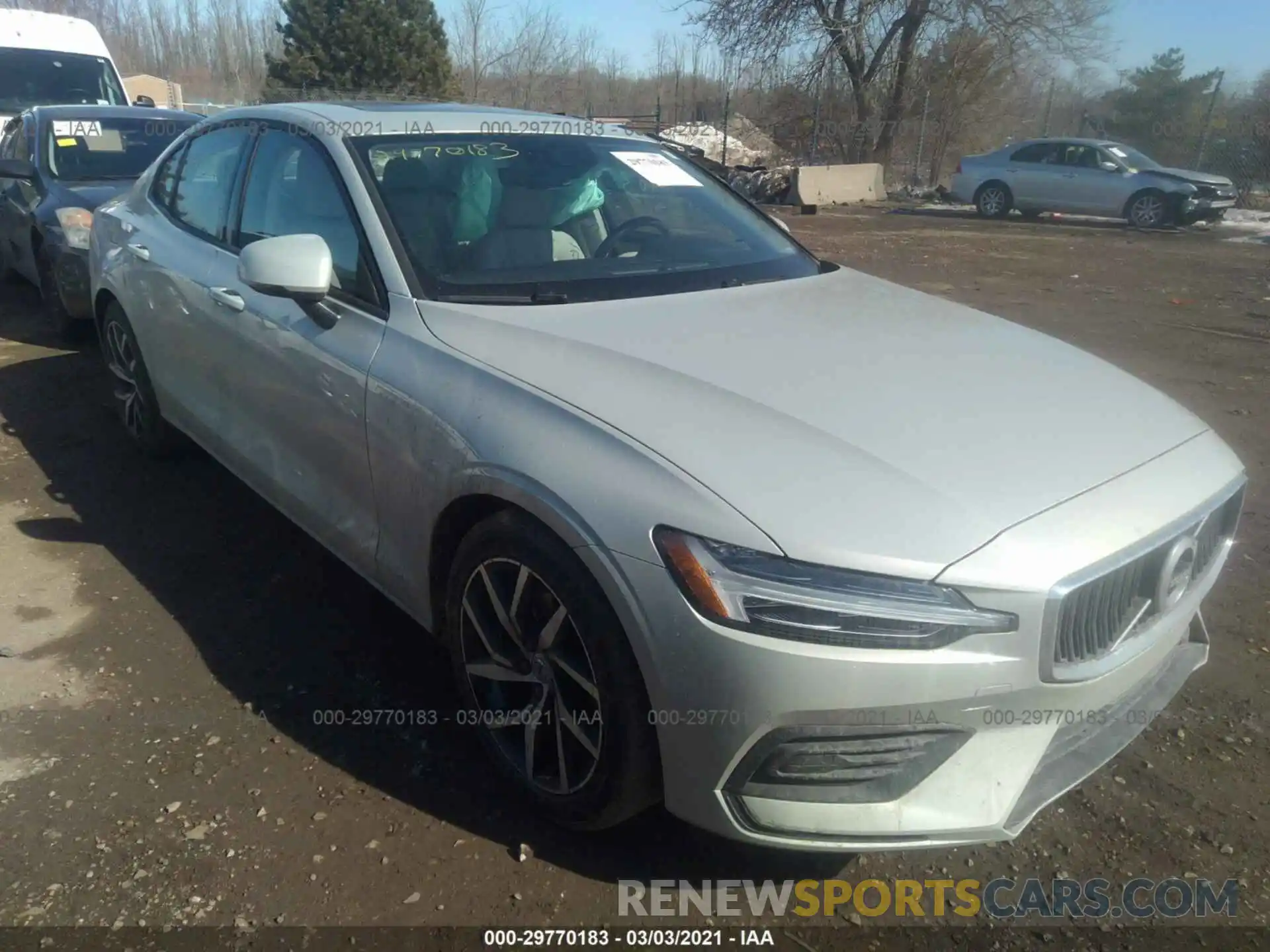 1 Photograph of a damaged car 7JR102FK9LG047789 VOLVO S60 2020