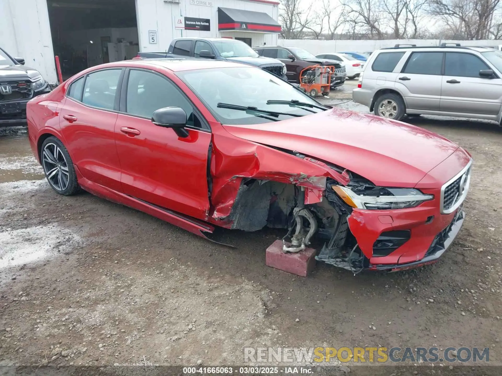 1 Photograph of a damaged car 7JRA22TM8LG039831 VOLVO S60 2020