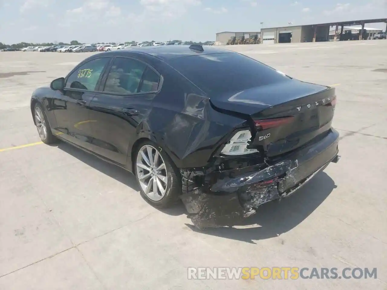 3 Photograph of a damaged car 7JR102FK1MG091223 VOLVO S60 2021