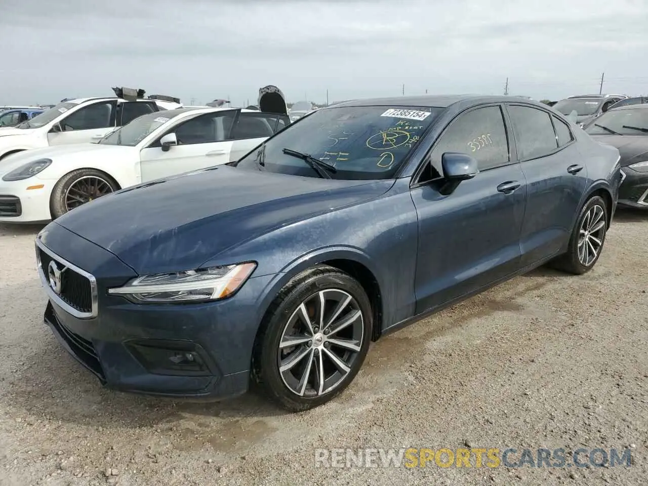 1 Photograph of a damaged car 7JR102FK3MG093653 VOLVO S60 2021