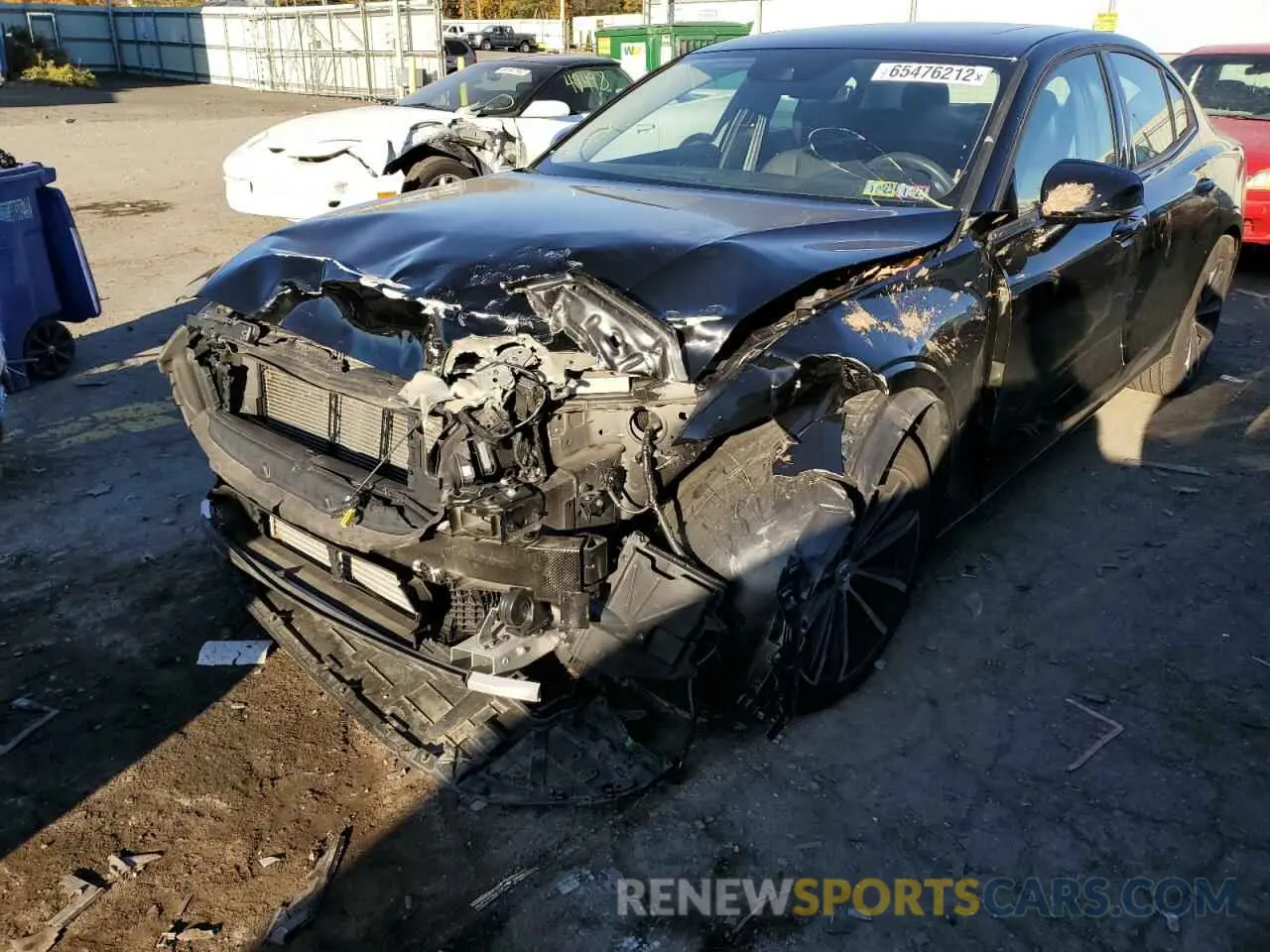 9 Photograph of a damaged car 7JR102FK3MG095855 VOLVO S60 2021