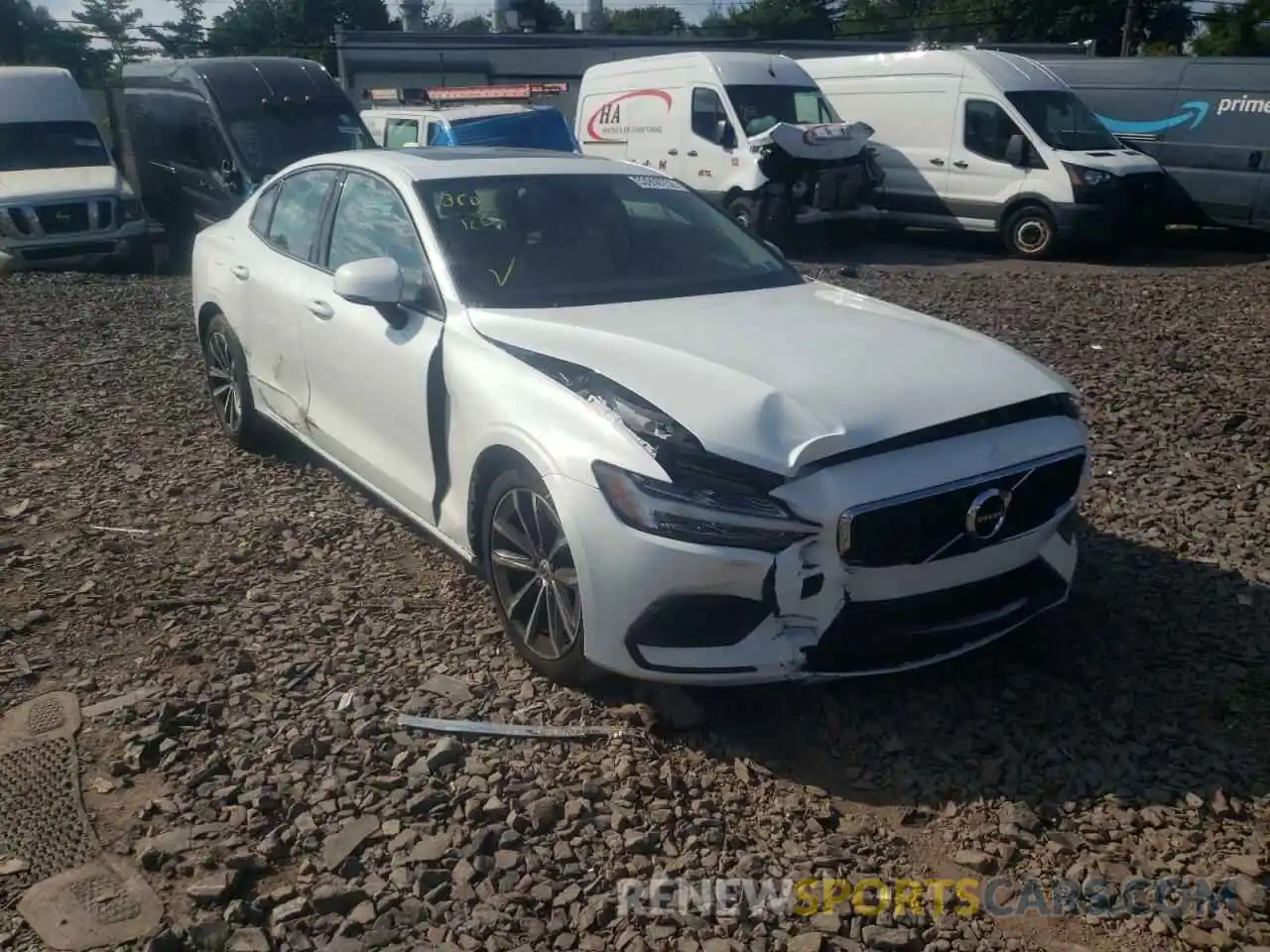 1 Photograph of a damaged car 7JR102FK9MG094872 VOLVO S60 2021