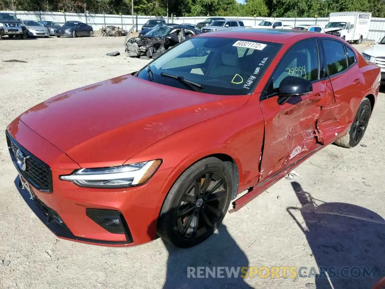 2 Photograph of a damaged car 7JR102FZ3MG108326 VOLVO S60 2021