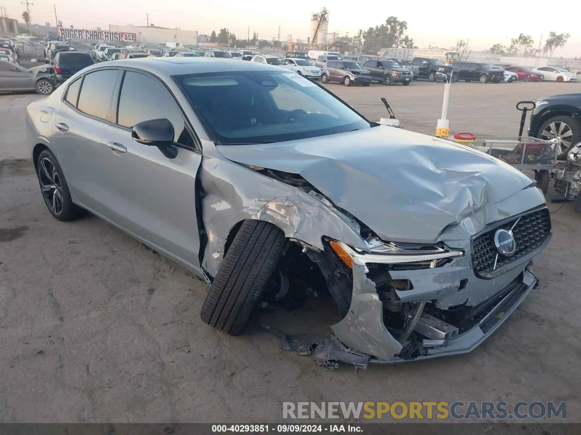 1 Photograph of a damaged car 7JRL12TL7RG310535 VOLVO S60 2024