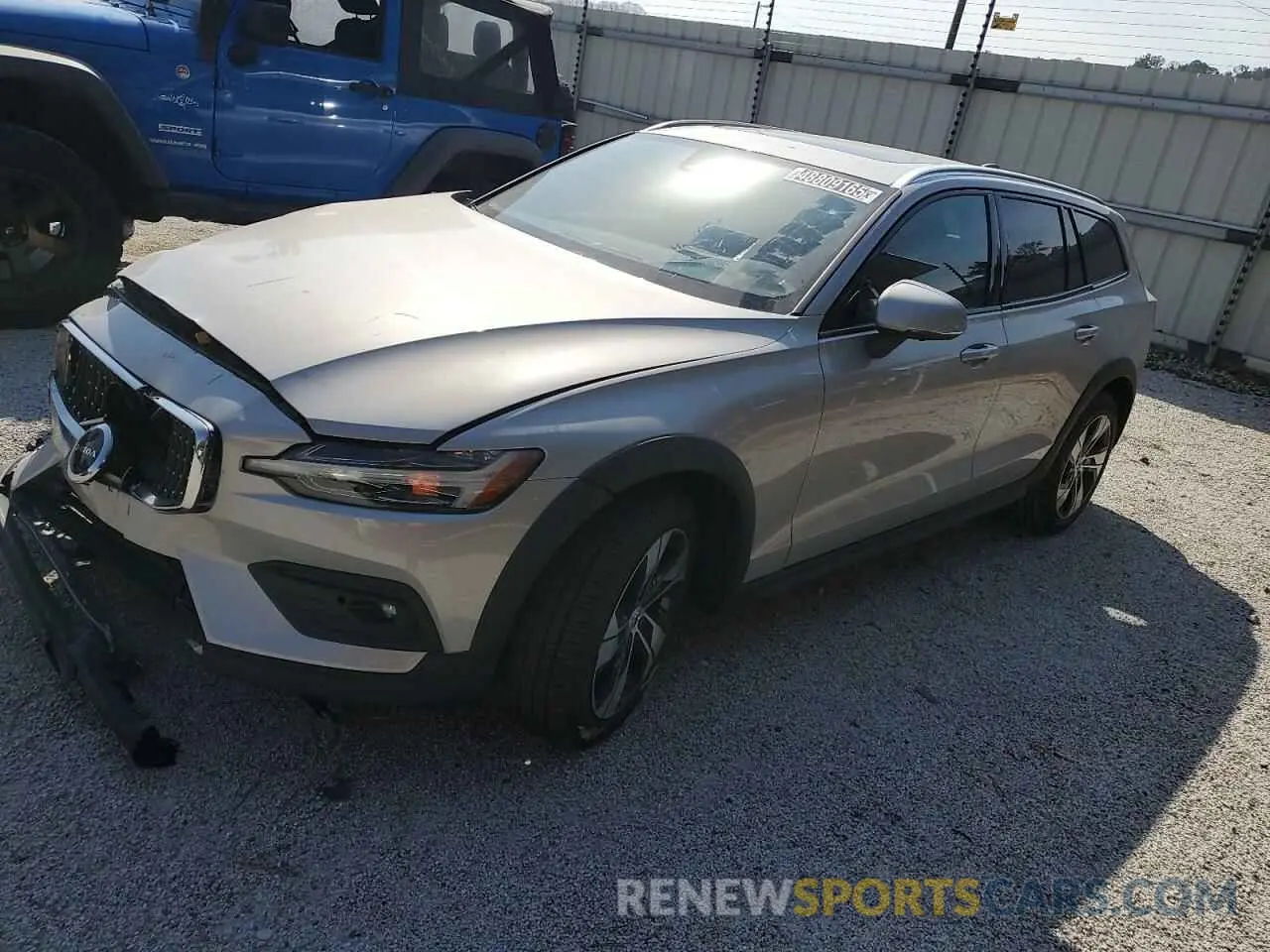 1 Photograph of a damaged car YV4L12WK6S2147393 VOLVO V60 2025