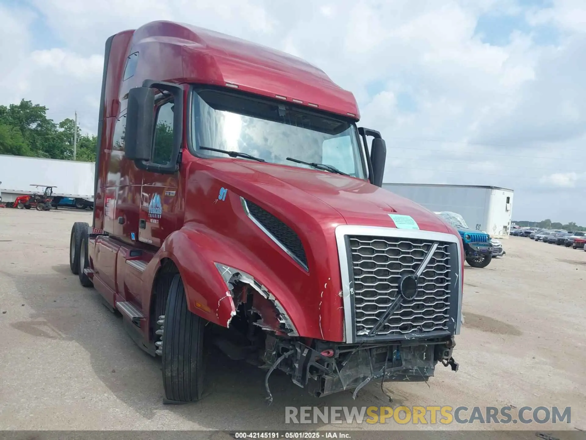 1 Photograph of a damaged car 4V4NC9EH0LN230715 VOLVO VNL 2020
