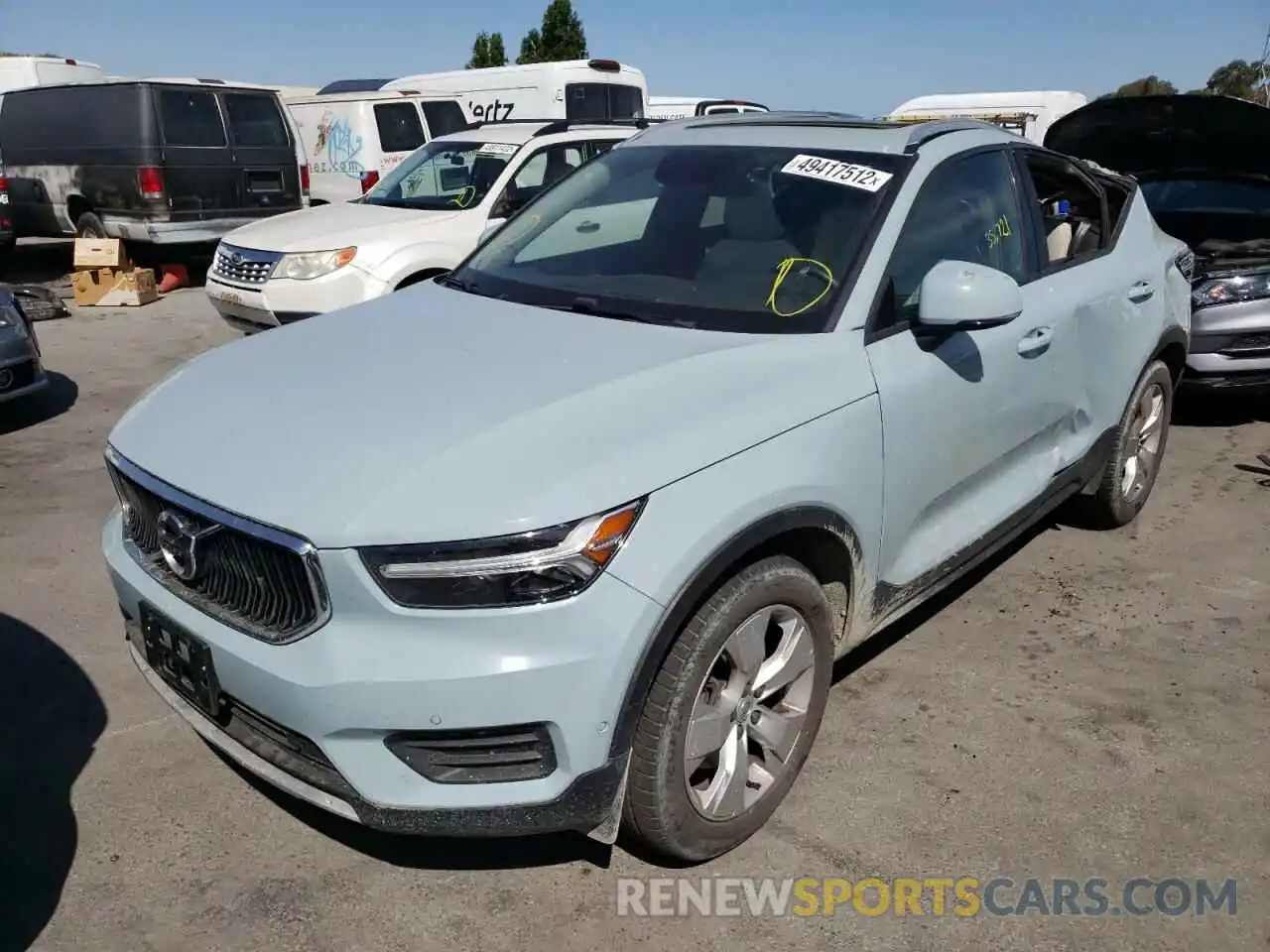 2 Photograph of a damaged car YV4162UK1K2045933 VOLVO XC40 2019