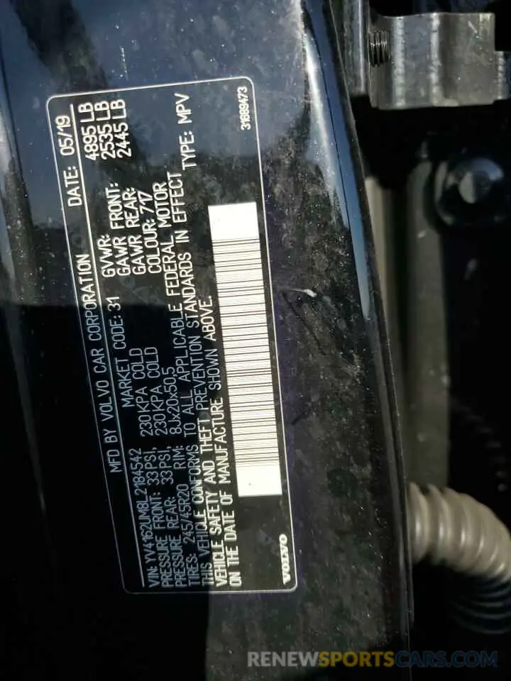 13 Photograph of a damaged car YV4162UM8L2184542 VOLVO XC40 2020