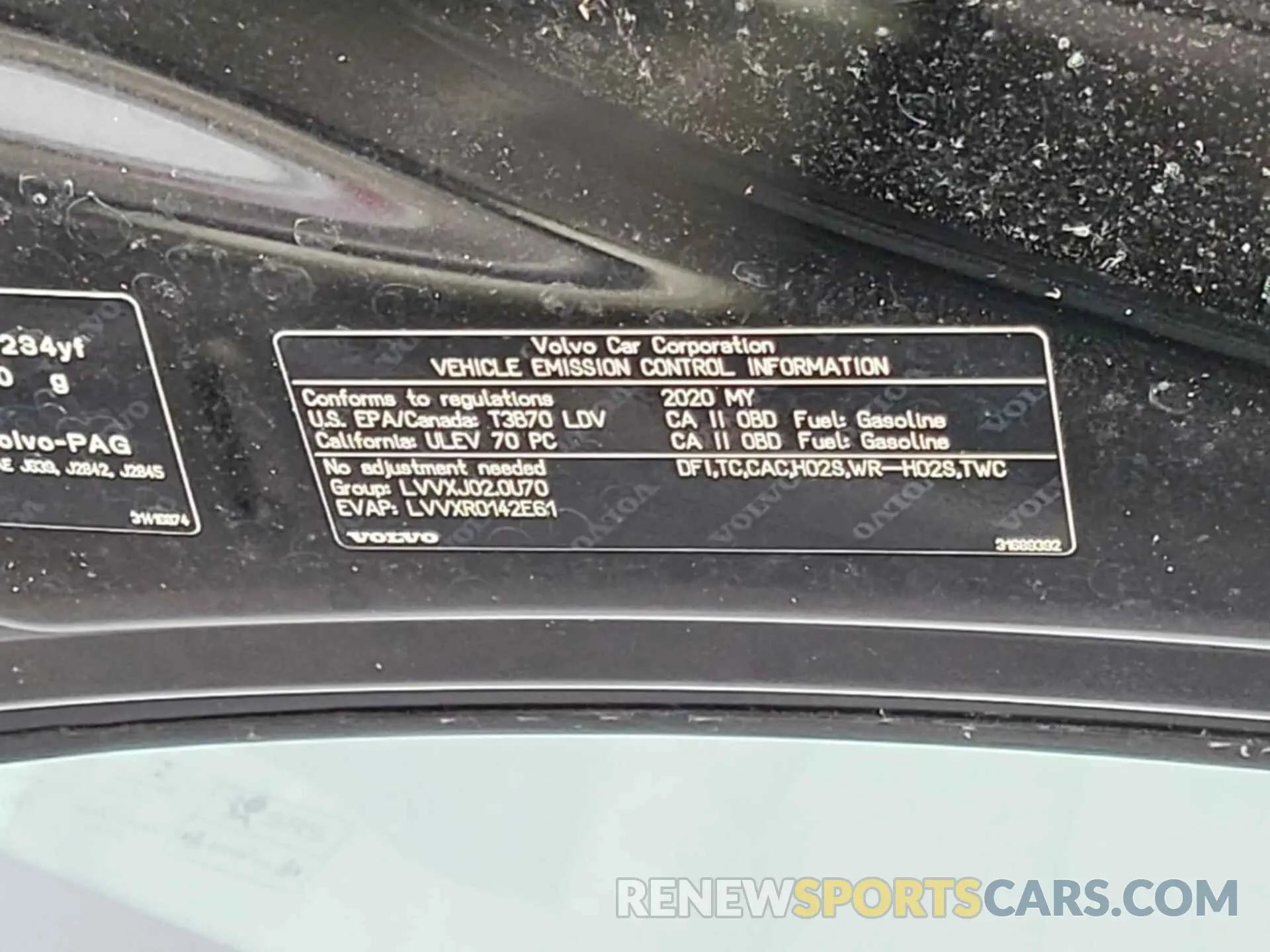 8 Photograph of a damaged car YV4AC2HK7L2342192 VOLVO XC40 2020