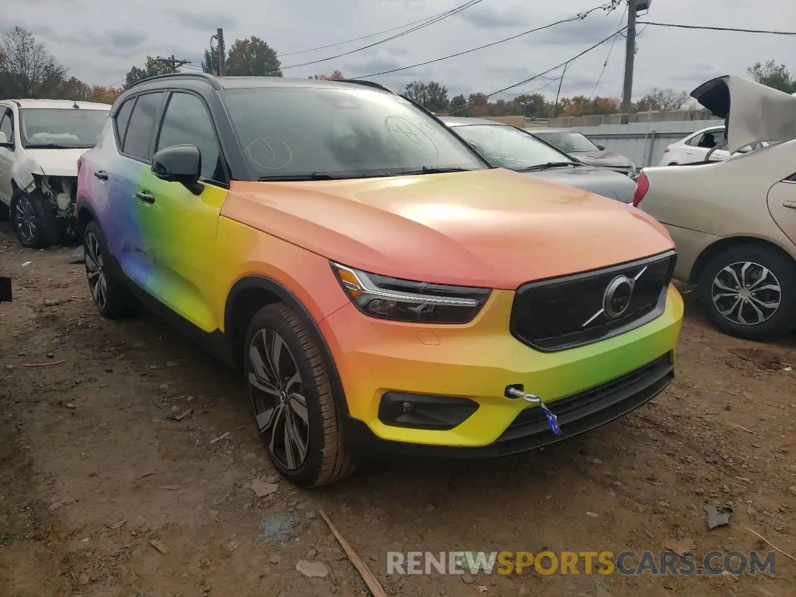 1 Photograph of a damaged car YV4ED3UR4M2440413 VOLVO XC40 2021