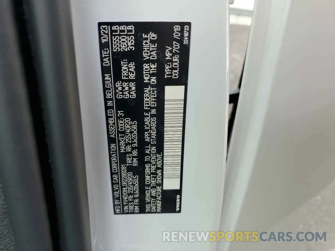 13 Photograph of a damaged car YV4EH3HL0R2289281 VOLVO XC40 2024