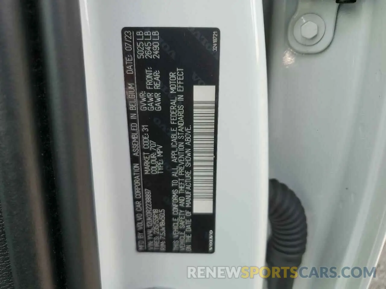 13 Photograph of a damaged car YV4L12UK0R2238897 VOLVO XC40 CORE 2024