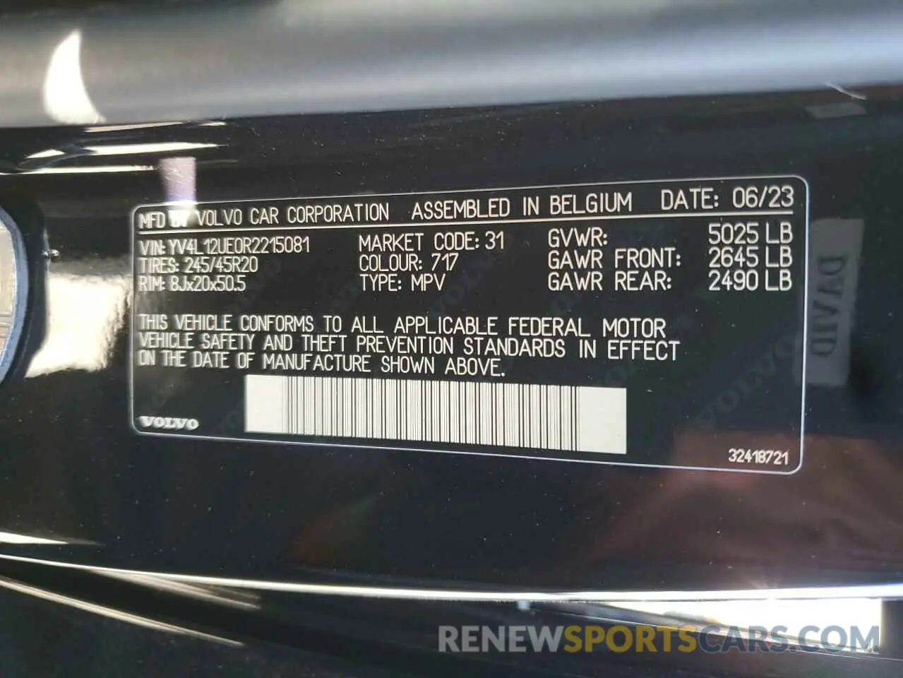 13 Photograph of a damaged car YV4L12UE0R2215081 VOLVO XC40 PLUS 2024
