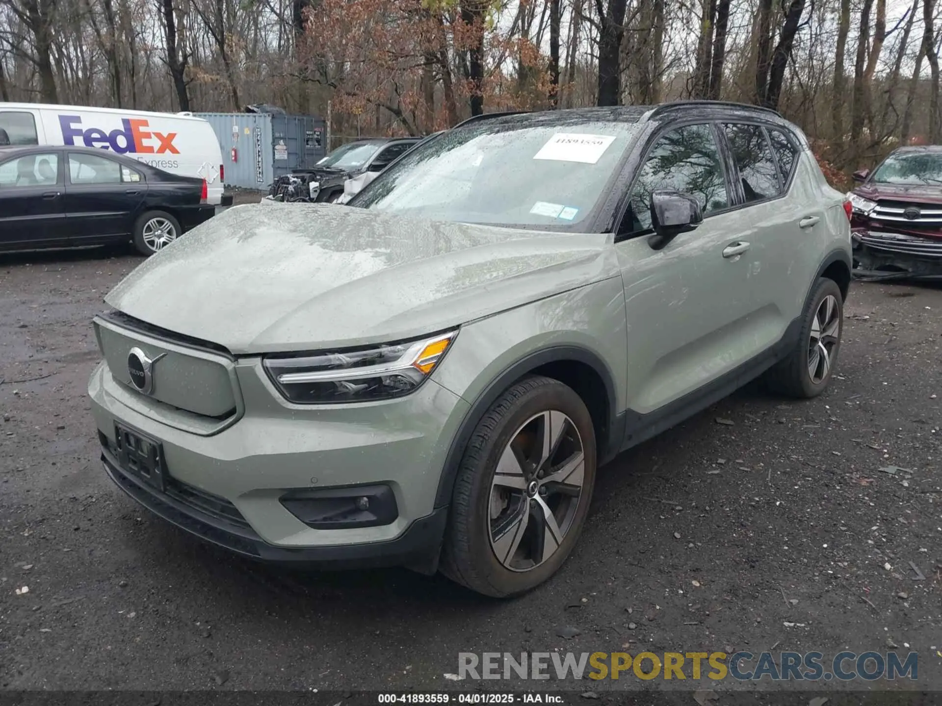 2 Photograph of a damaged car YV4ED3UR4M2525316 VOLVO XC40 RECHARGE PURE ELECTRIC 2021