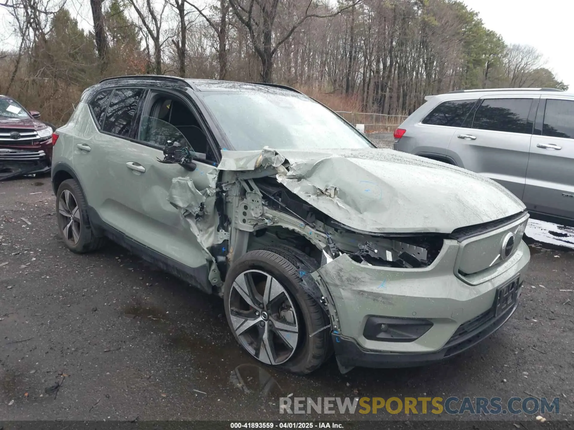 6 Photograph of a damaged car YV4ED3UR4M2525316 VOLVO XC40 RECHARGE PURE ELECTRIC 2021