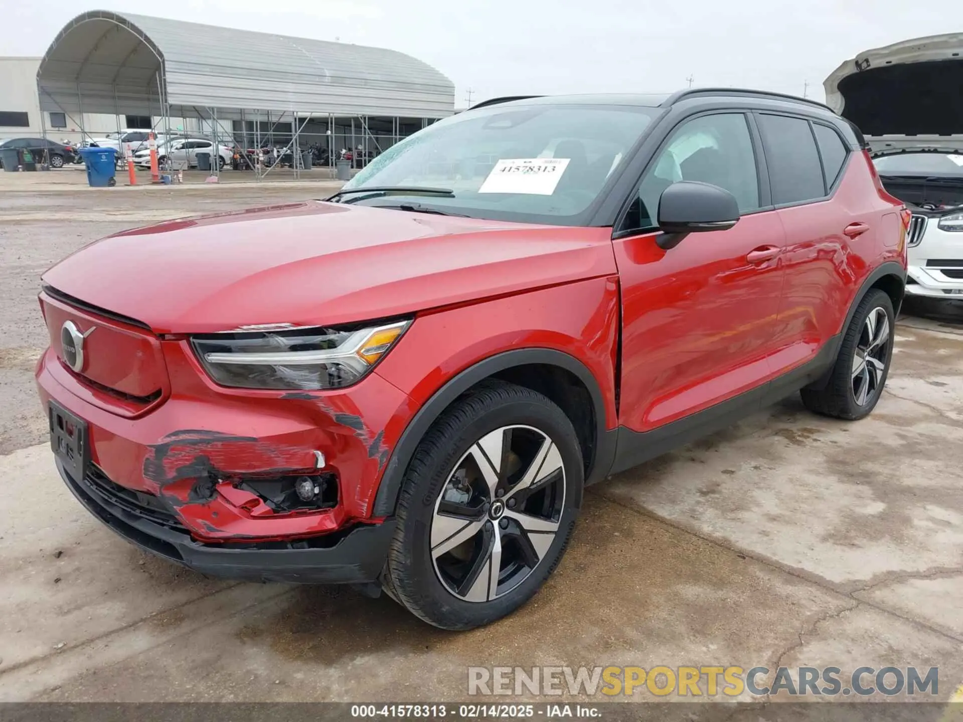 2 Photograph of a damaged car YV4ED3UR7M2564563 VOLVO XC40 RECHARGE PURE ELECTRIC 2021