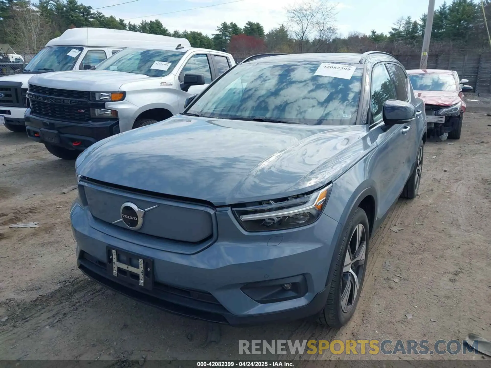 2 Photograph of a damaged car YV4ED3UR9M2600401 VOLVO XC40 RECHARGE PURE ELECTRIC 2021