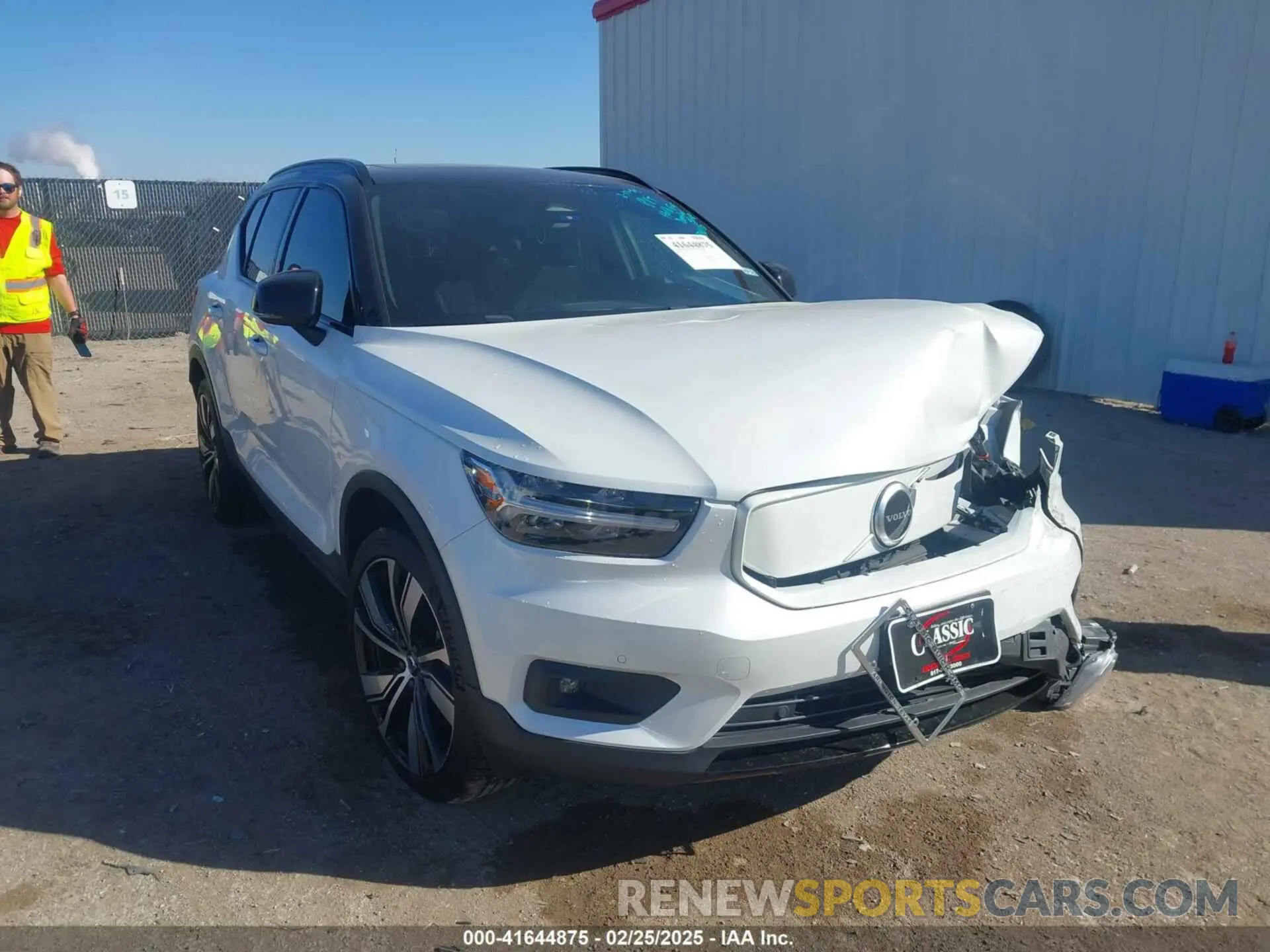 1 Photograph of a damaged car YV4ED3URXM2538118 VOLVO XC40 RECHARGE PURE ELECTRIC 2021
