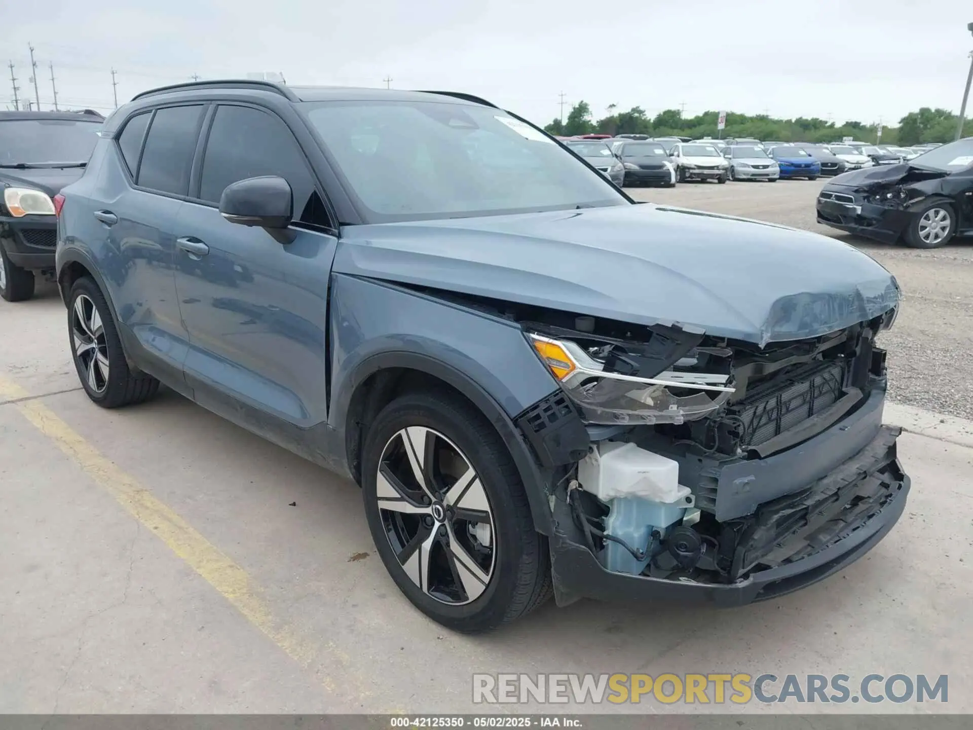 1 Photograph of a damaged car YV4ED3UR9N2692112 VOLVO XC40 RECHARGE PURE ELECTRIC 2022