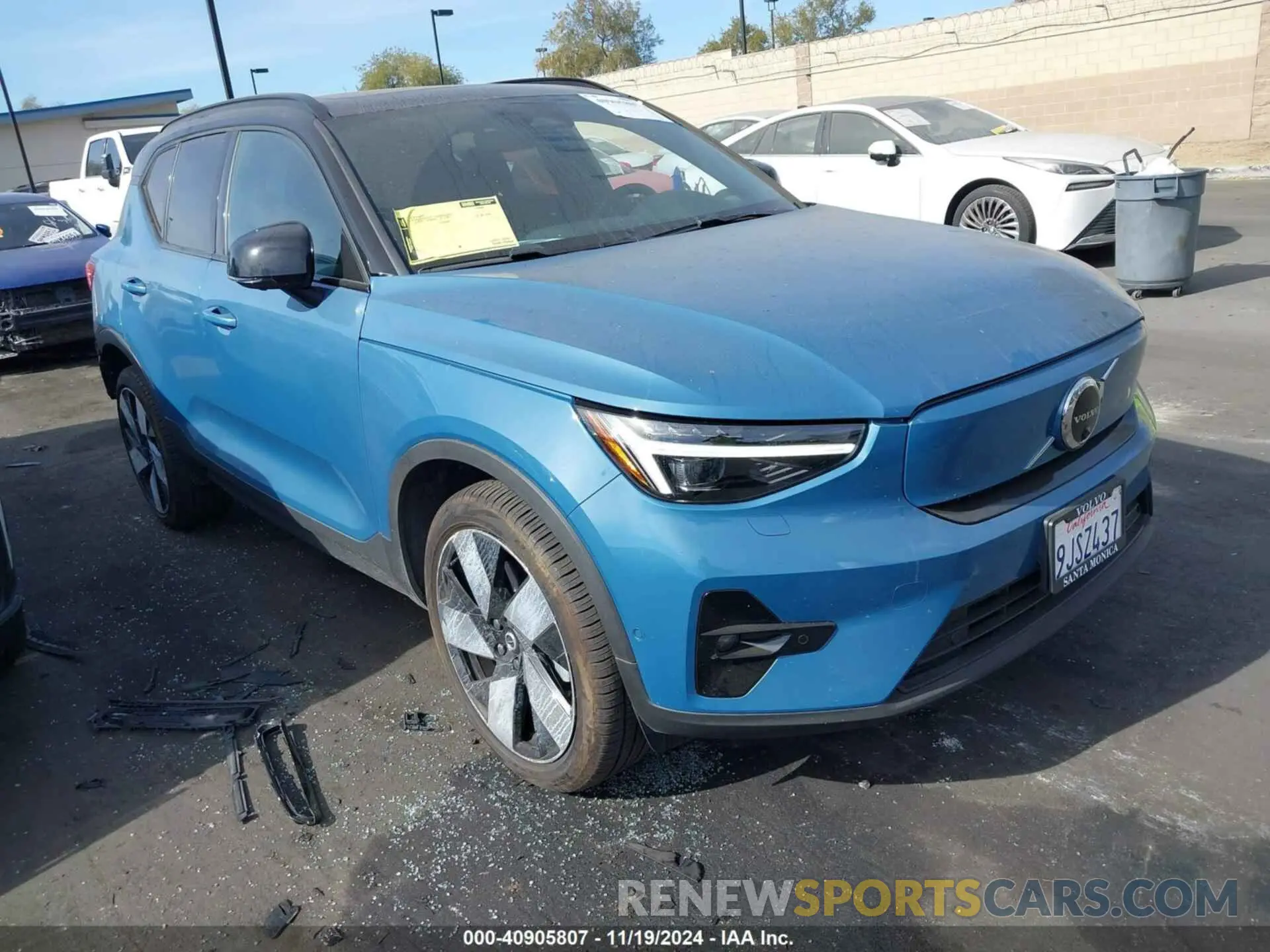 1 Photograph of a damaged car YV4ED3UM5P2085342 VOLVO XC40 RECHARGE PURE ELECTRIC 2023