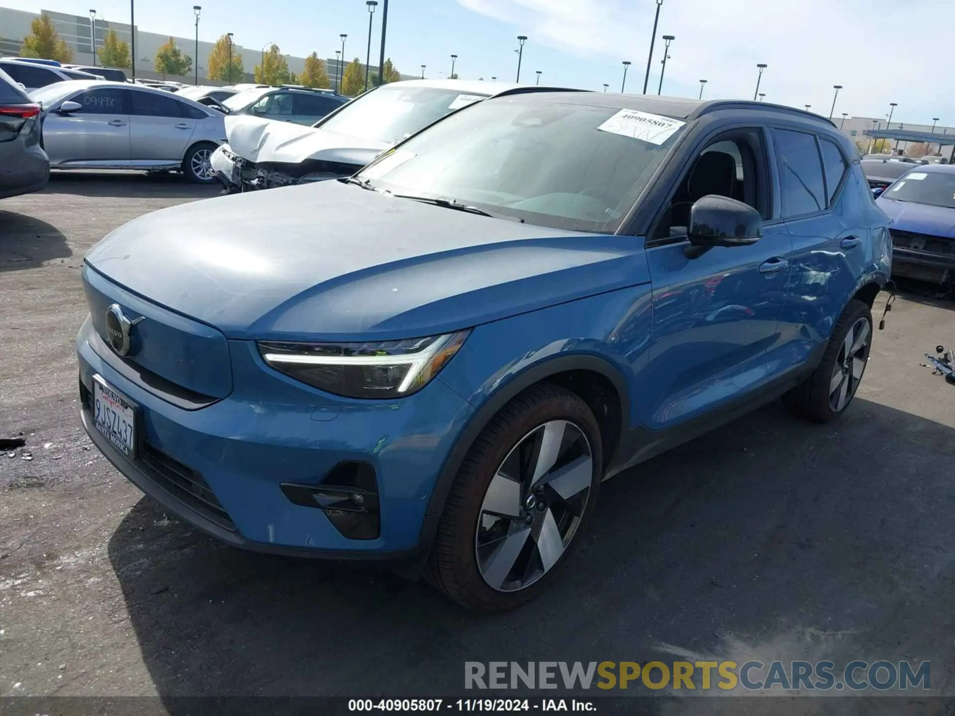 2 Photograph of a damaged car YV4ED3UM5P2085342 VOLVO XC40 RECHARGE PURE ELECTRIC 2023