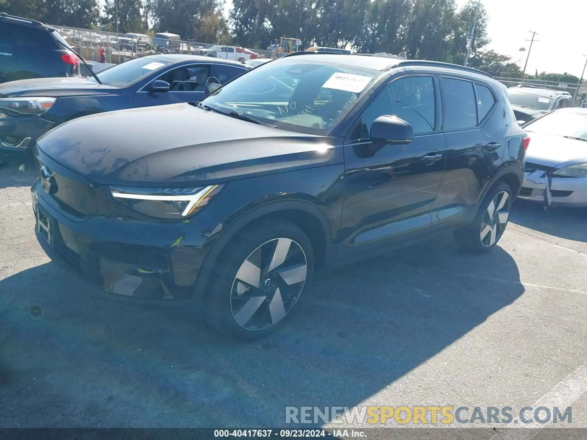 2 Photograph of a damaged car YV4ED3UM7P2951381 VOLVO XC40 RECHARGE PURE ELECTRIC 2023