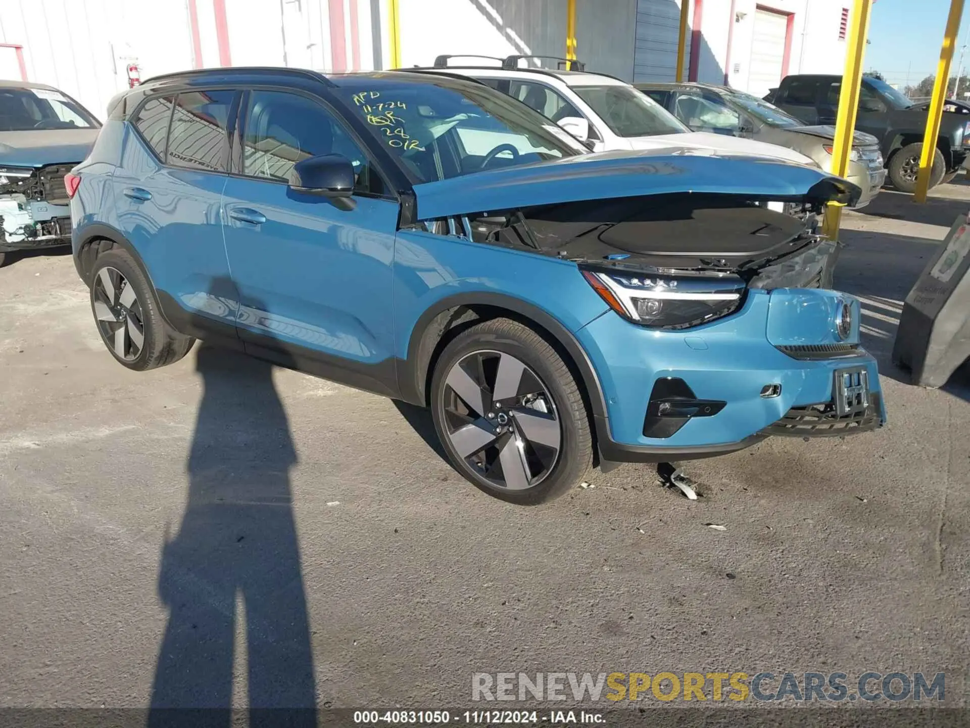 1 Photograph of a damaged car YV4ER3XM9R2233945 VOLVO XC40 RECHARGE PURE ELECTRIC 2024