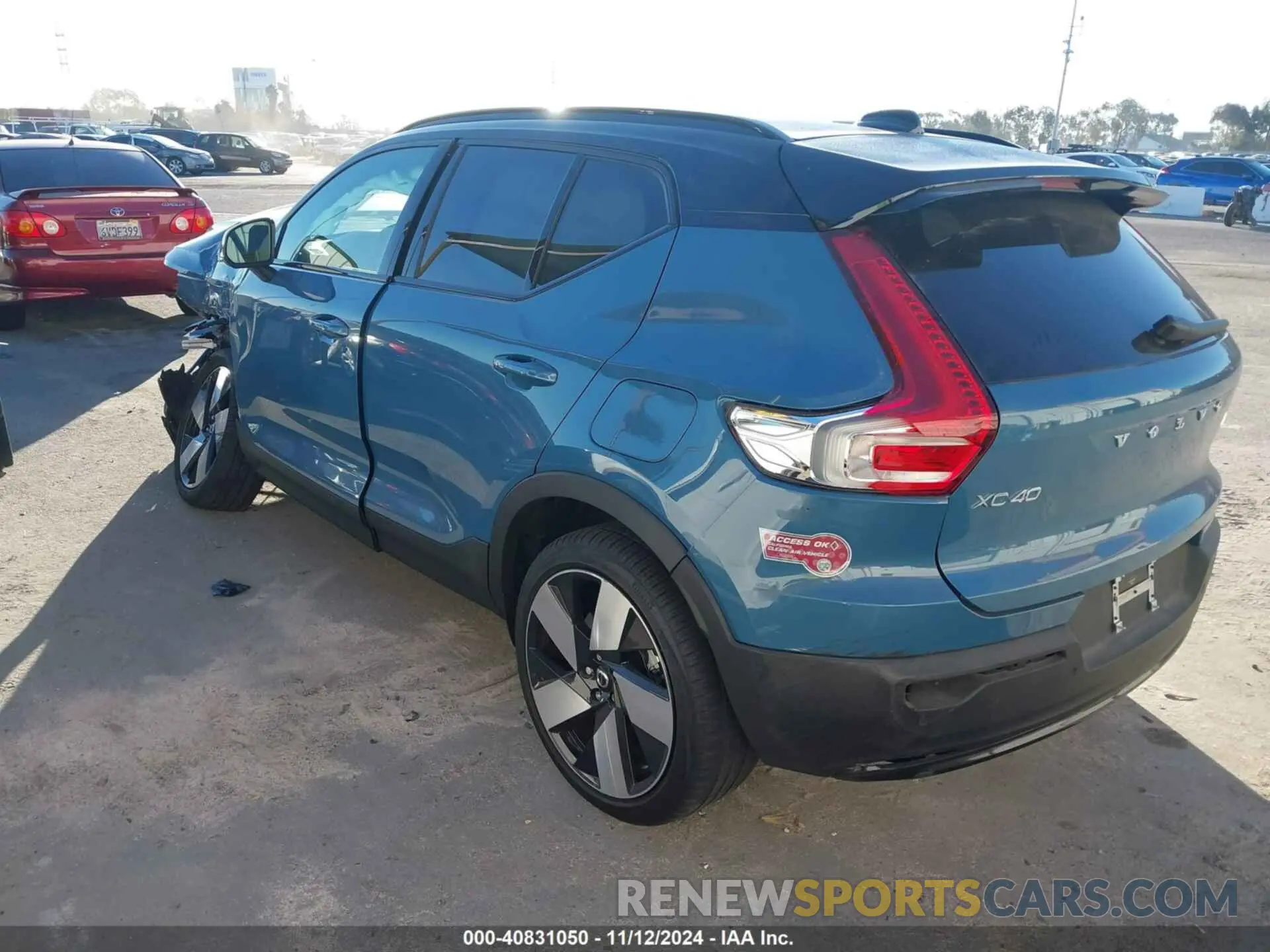 3 Photograph of a damaged car YV4ER3XM9R2233945 VOLVO XC40 RECHARGE PURE ELECTRIC 2024