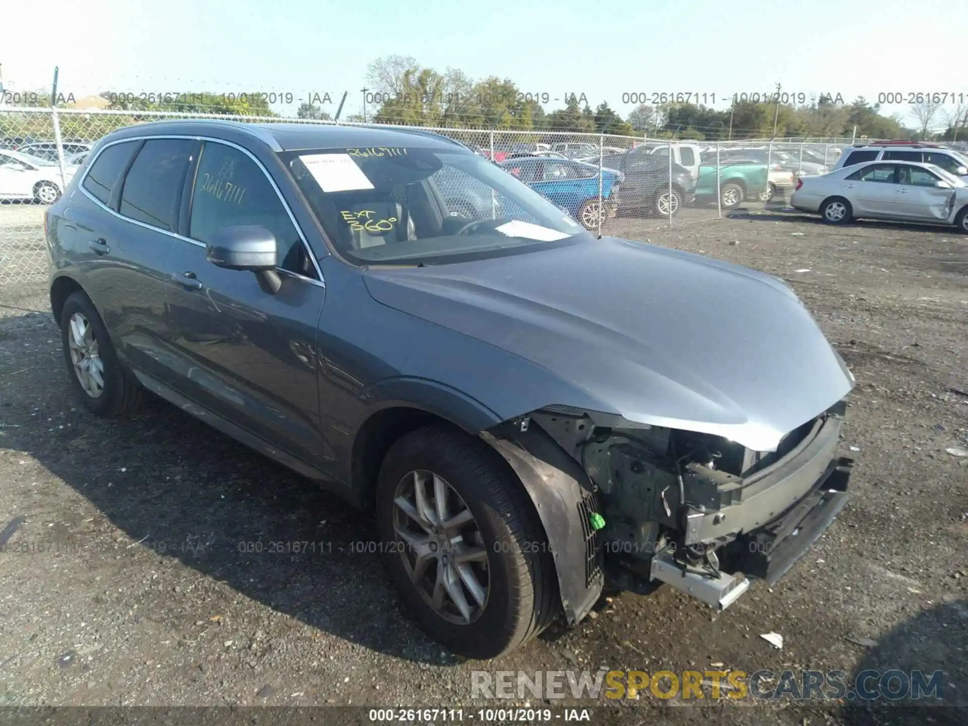 1 Photograph of a damaged car LYV102DK5KB187060 VOLVO XC60 2019