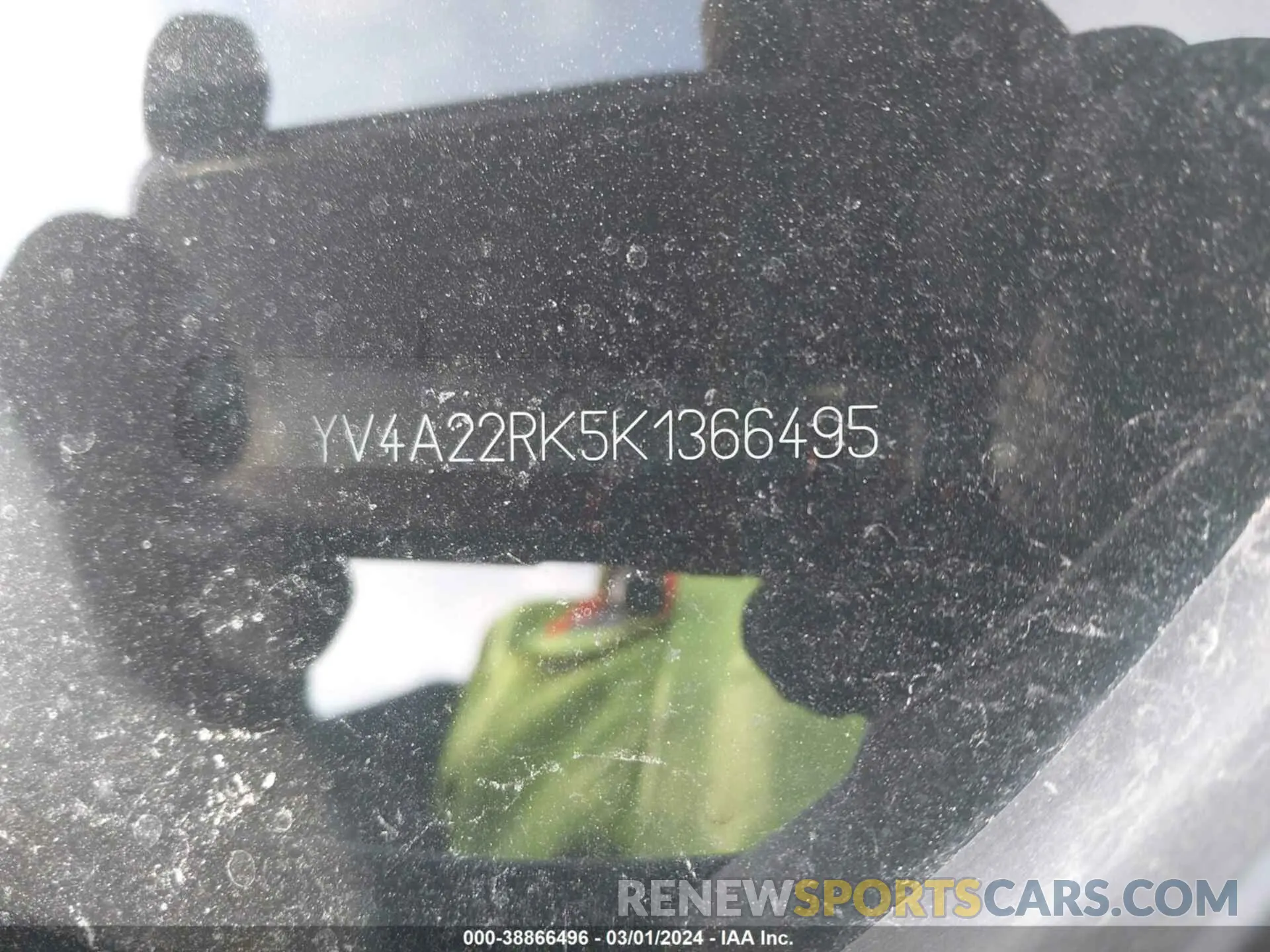 9 Photograph of a damaged car YV4A22RK5K1366495 VOLVO XC60 2019