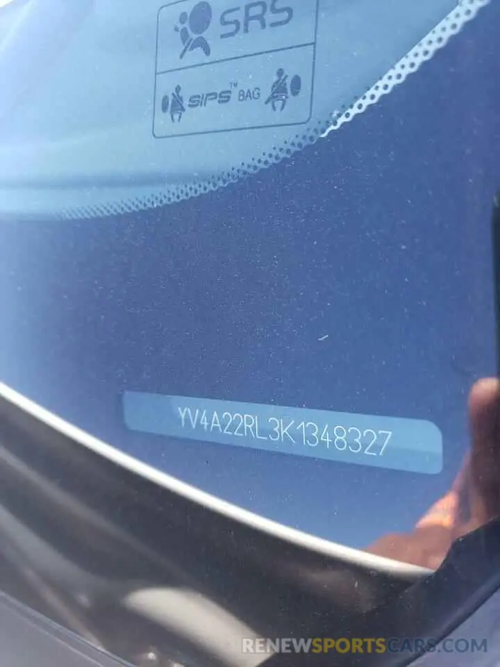 14 Photograph of a damaged car YV4A22RL3K1348327 VOLVO XC60 2019